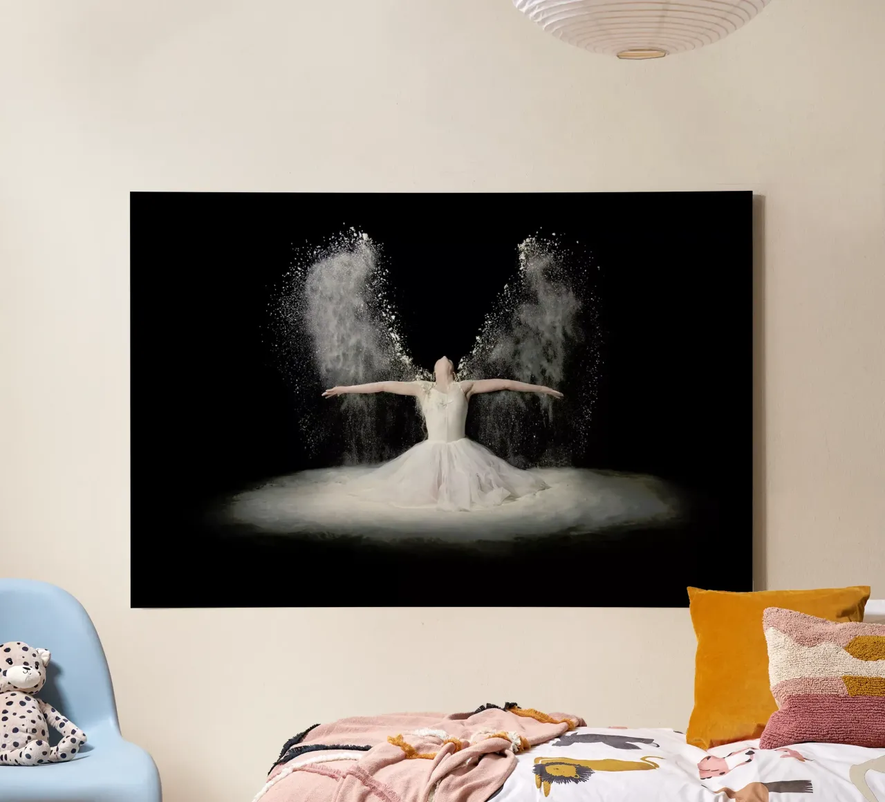 Flour Wings tela con Cornice a cassetta da Pictufy