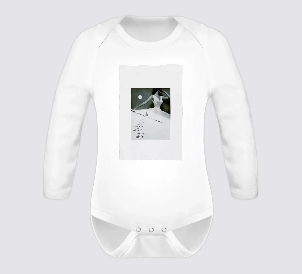 Keep Walking Langarm Babybody von Maarten Léon