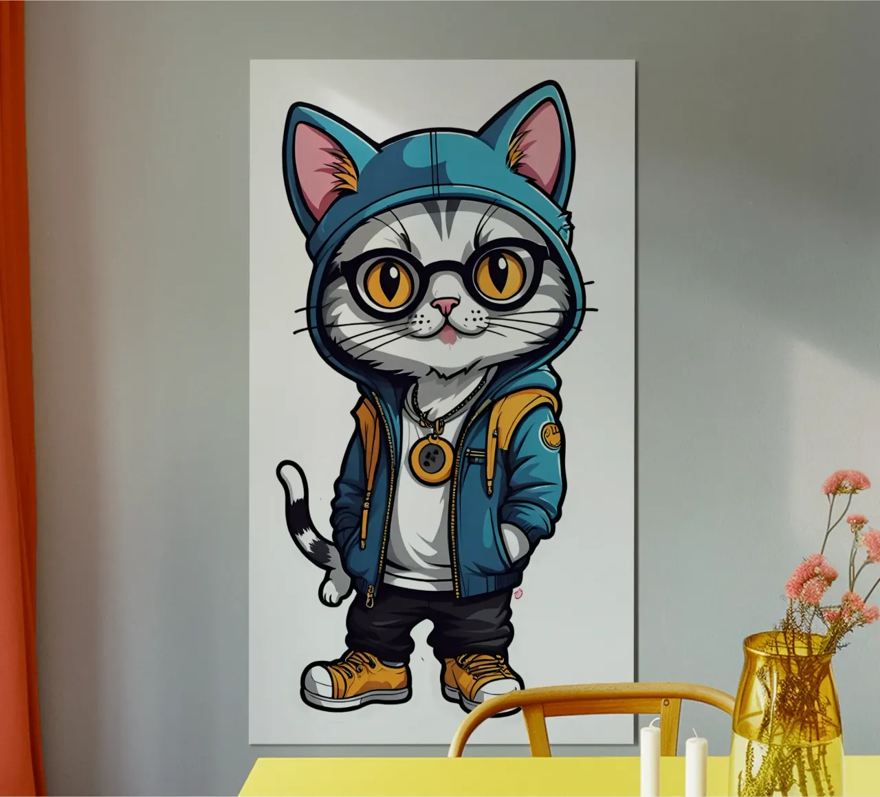 Gatto fresco, motivo 1 carta hahnemühle da ZAMART - PopArt