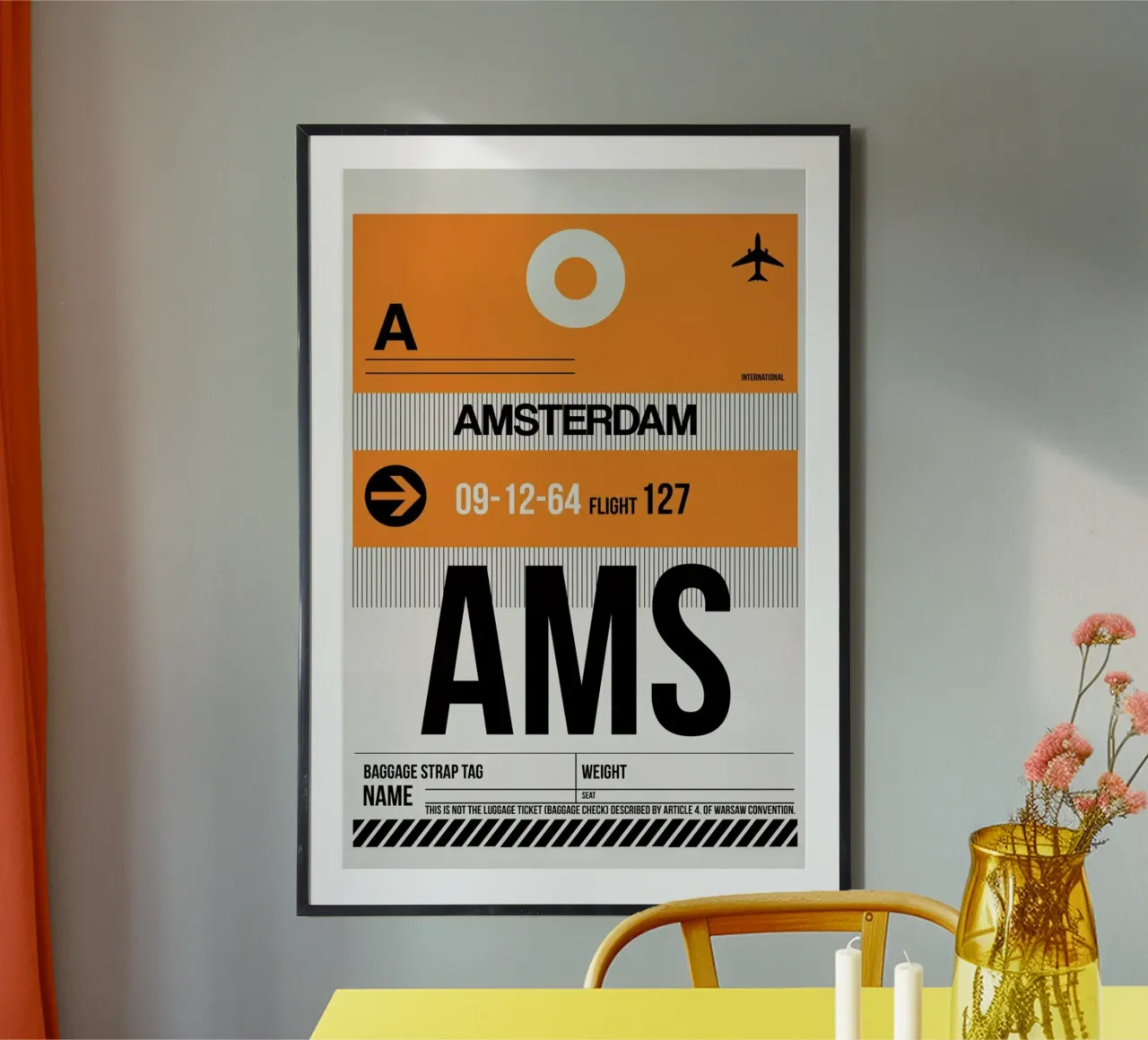 AMS-Amsterdam poster by Naxart