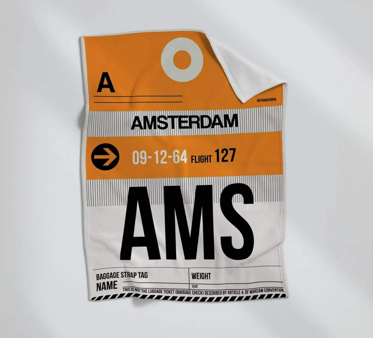 AMS-Amsterdam fleece blanket by Naxart