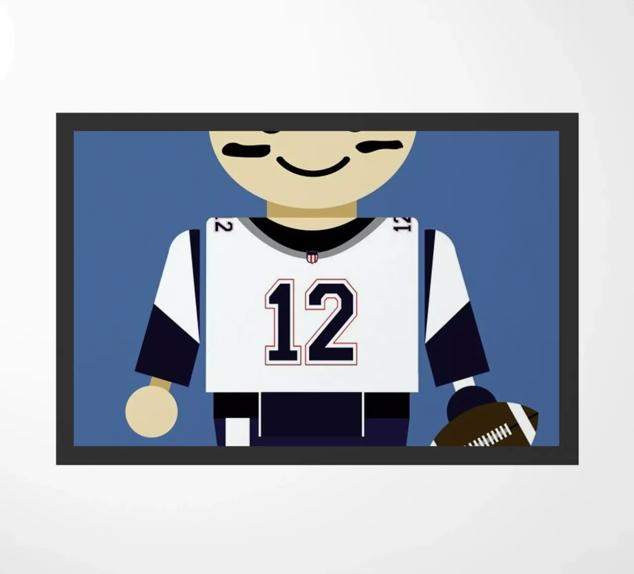 Tom Brady Toy doormat by Rafa Gomes
