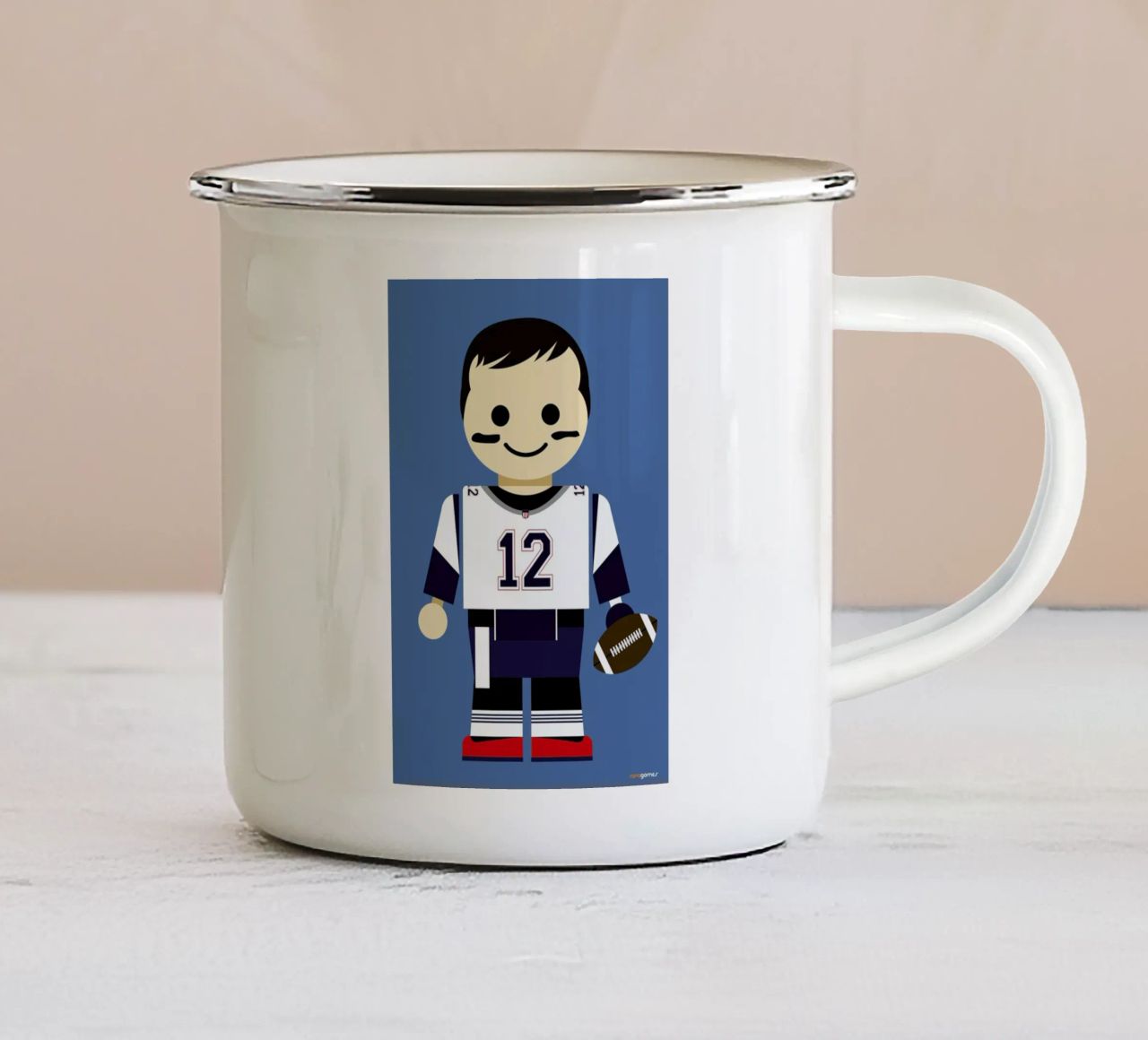 Tom Brady Toy tazza in smalto da Rafa Gomes