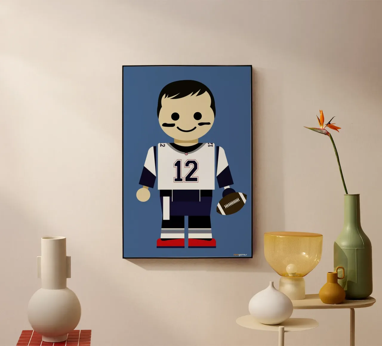Tom Brady Toy acrylic glass by Rafa Gomes