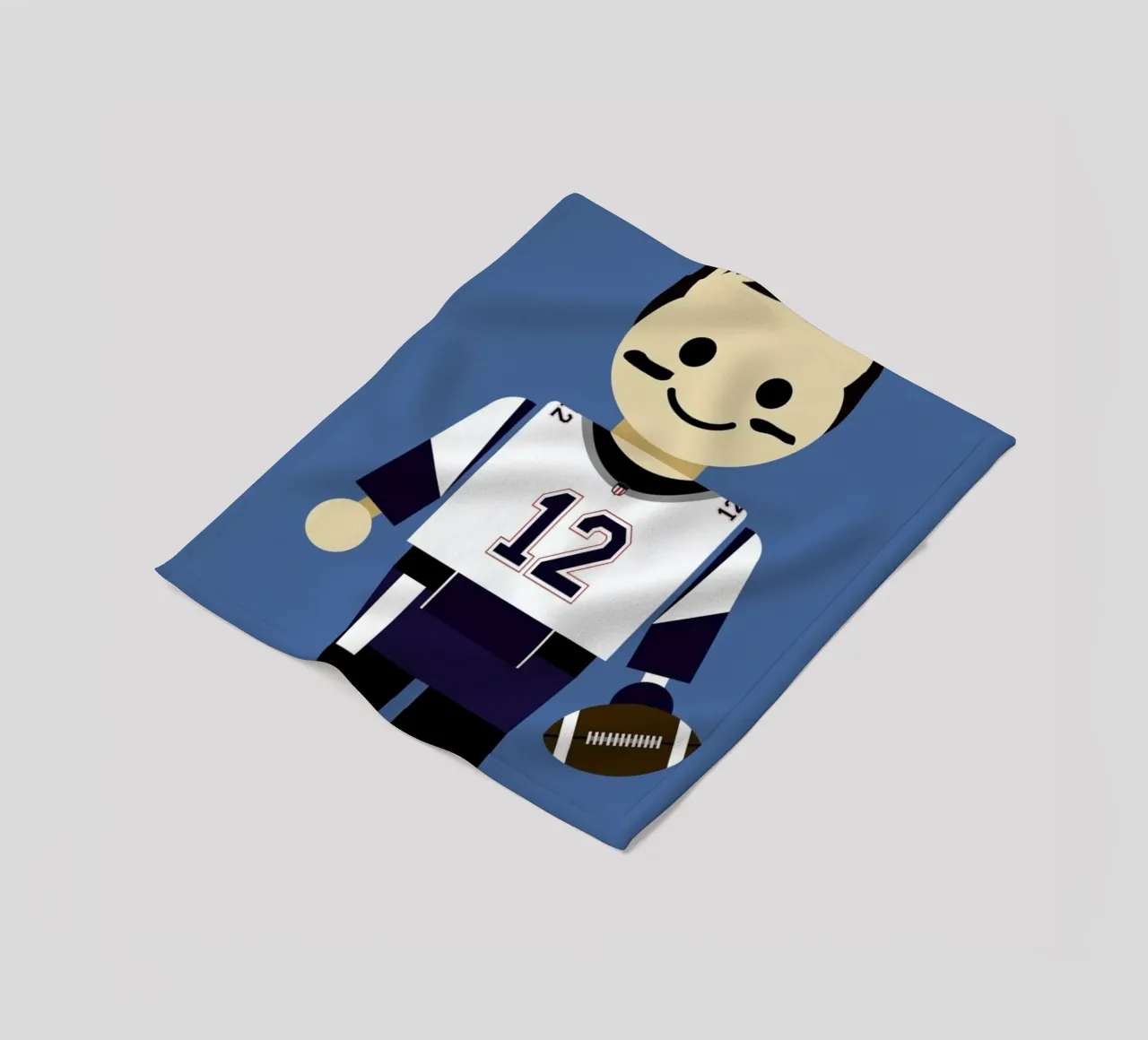 Tom Brady Toy fleece blanket by Rafa Gomes