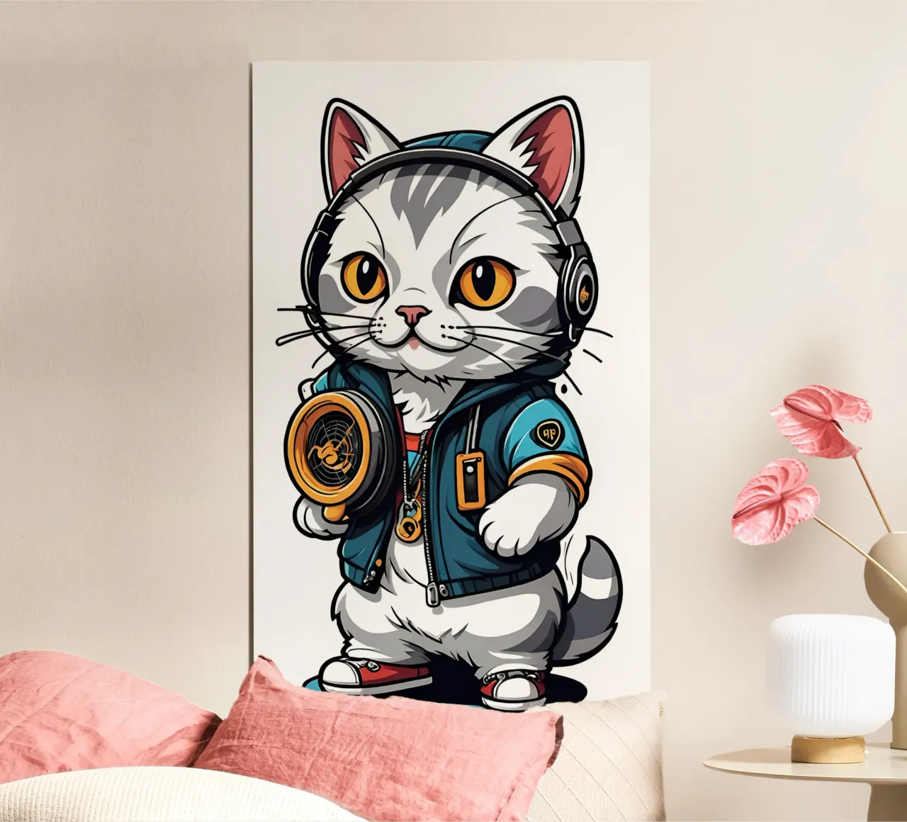 Gatto fresco, motivo 2 carta hahnemühle da ZAMART - PopArt