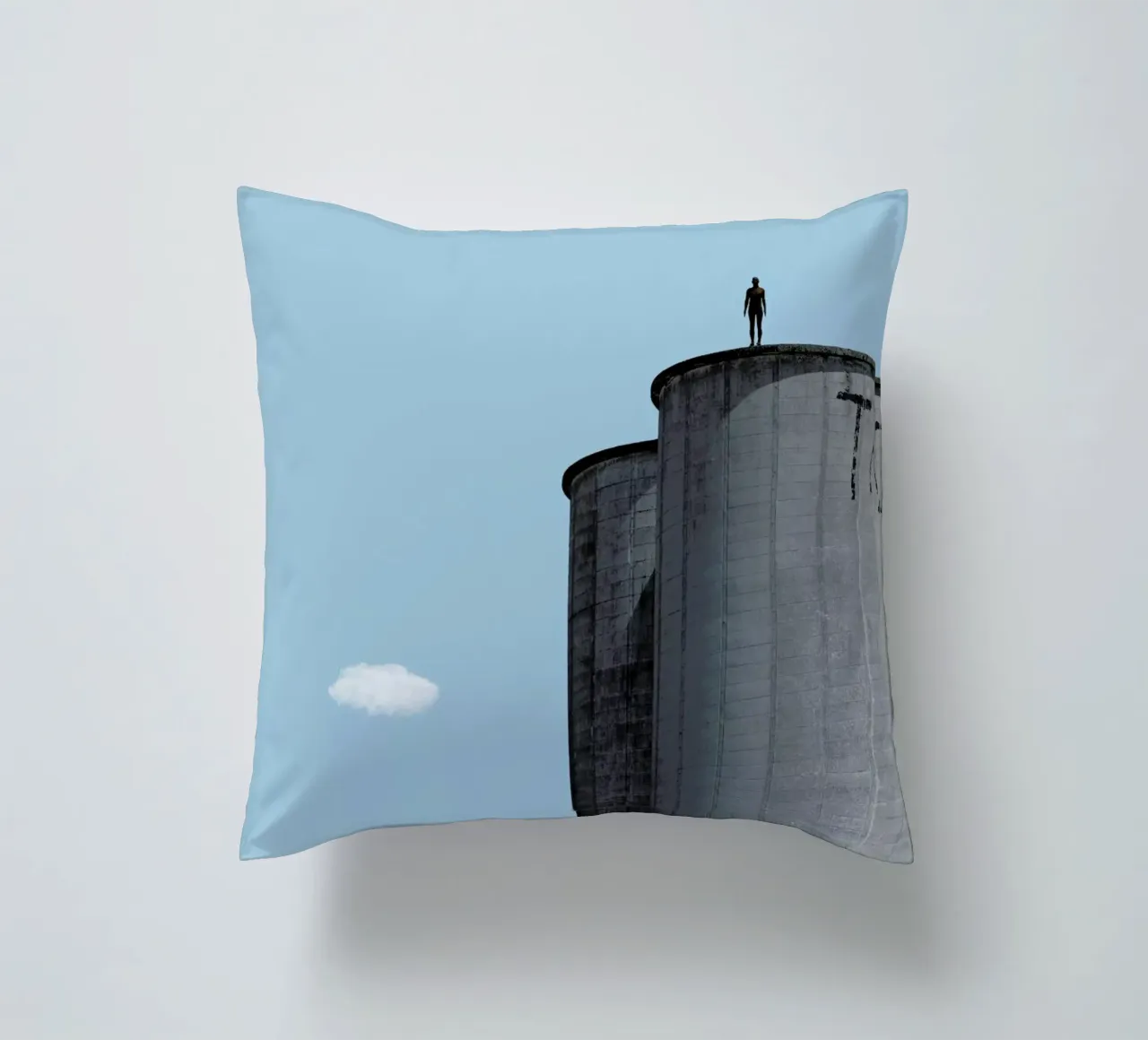 The Man decorative cushion by Rafael Burato