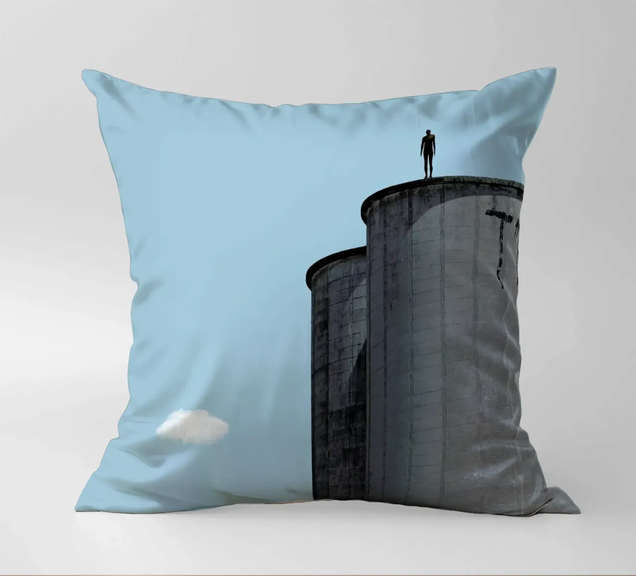 The Man decorative cushion by Rafael Burato