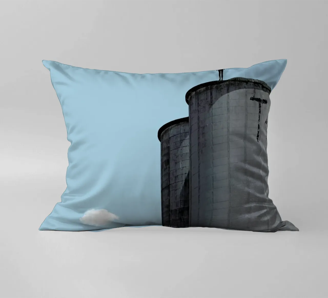 The Man decorative cushion by Rafael Burato