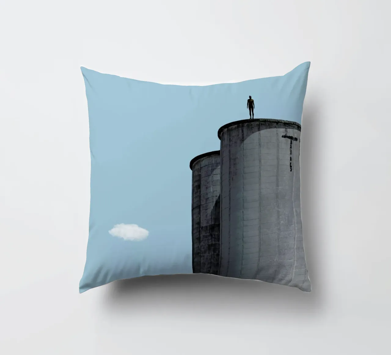 The Man decorative cushion by Rafael Burato