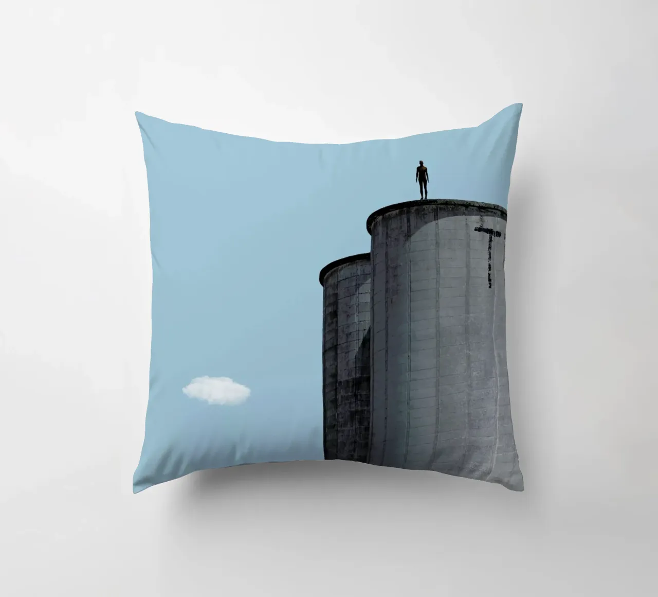 The Man decorative cushion by Rafael Burato