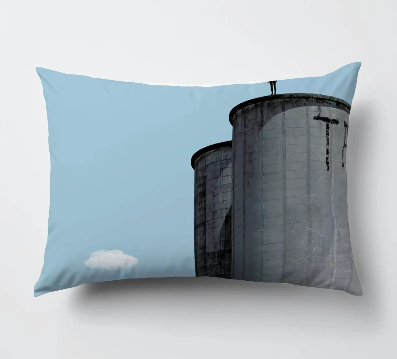 The Man decorative cushion by Rafael Burato