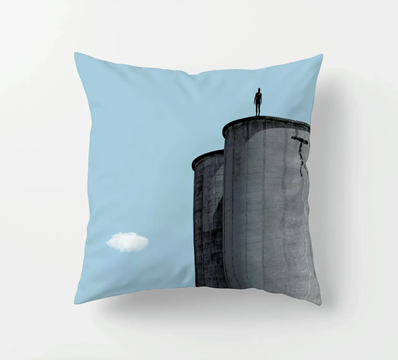The Man decorative cushion by Rafael Burato