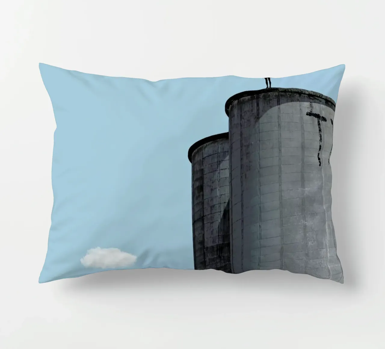 The Man decorative cushion by Rafael Burato