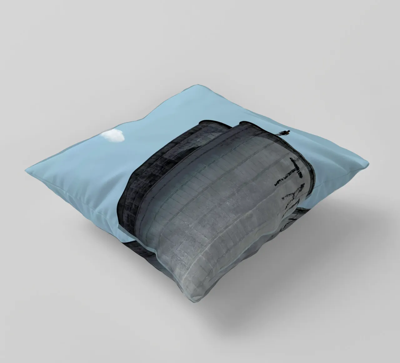 The Man decorative cushion by Rafael Burato