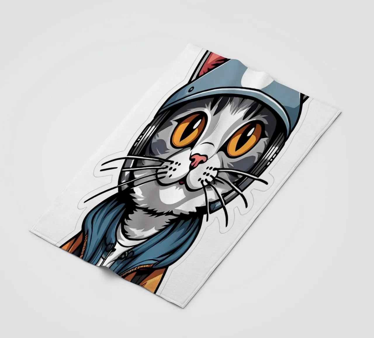 Gatto fresco, motivo 3 coperta in pile da ZAMART - PopArt