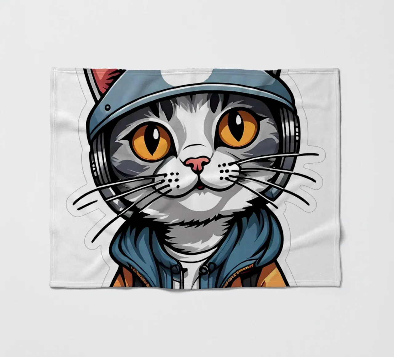 Gatto fresco, motivo 3 coperta in pile da ZAMART - PopArt