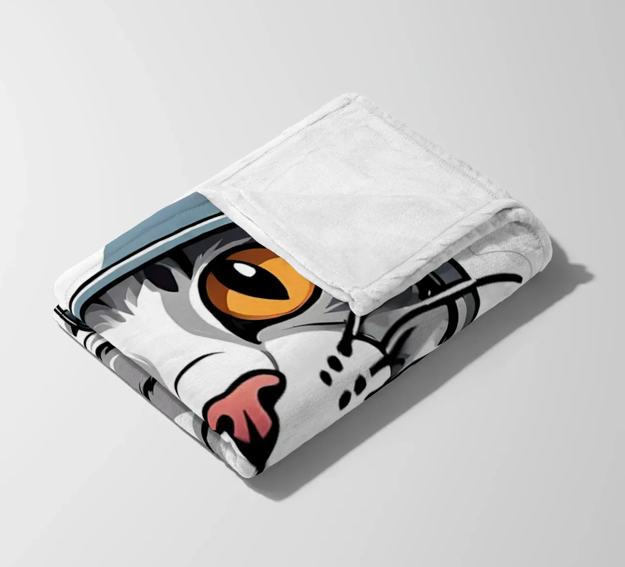 Gatto fresco, motivo 3 coperta in pile da ZAMART - PopArt