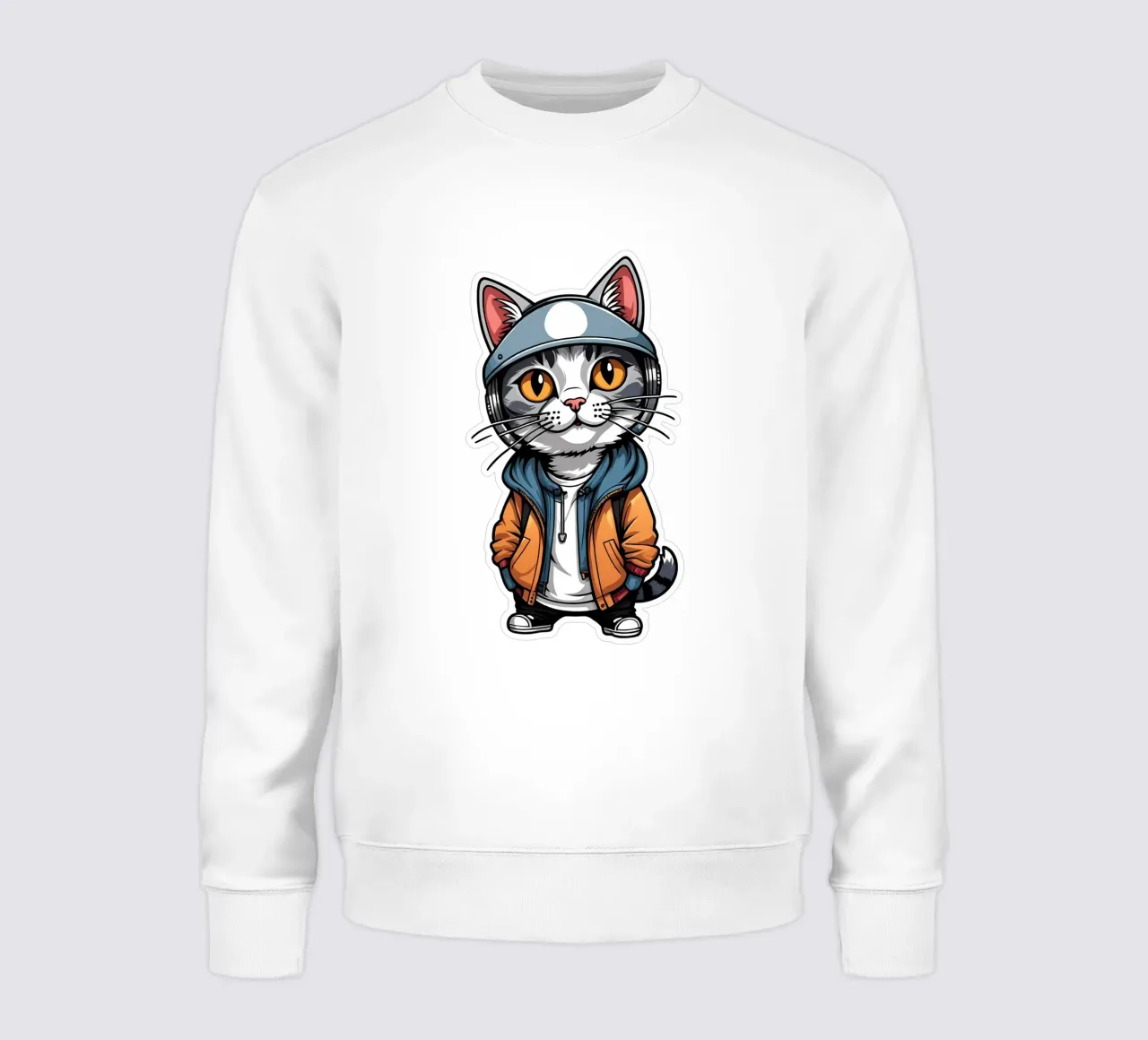 Gatto fresco, motivo 3 felpa da ZAMART - PopArt