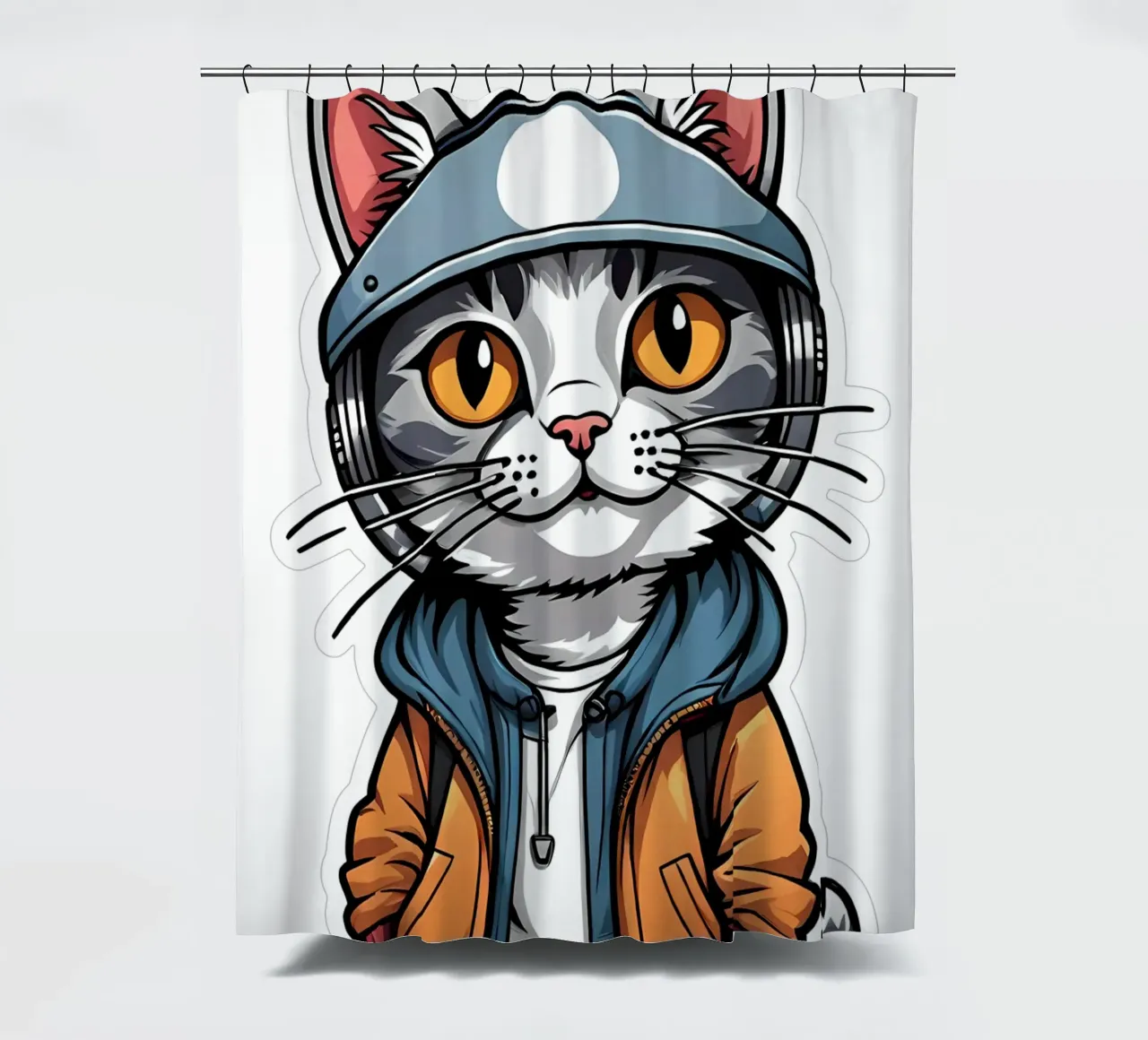 Cool cat, motivo 3 cortina de baño de ZAMART - PopArt