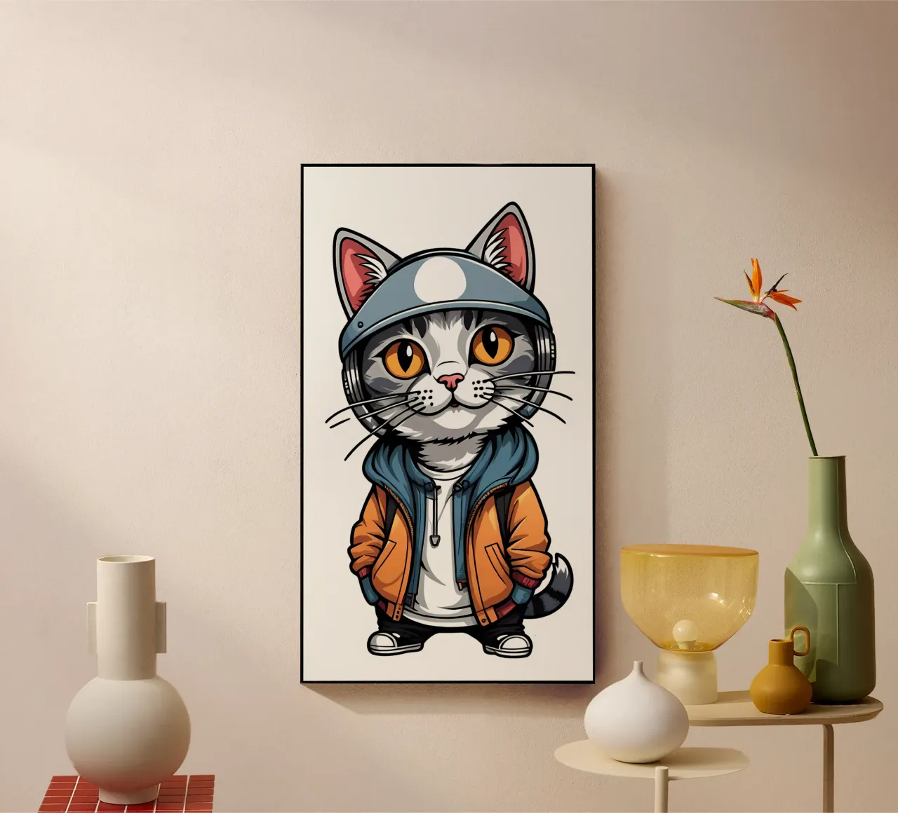Coole Katze, Motiv 3 Acryl-Glas von ZAMART - PopArt