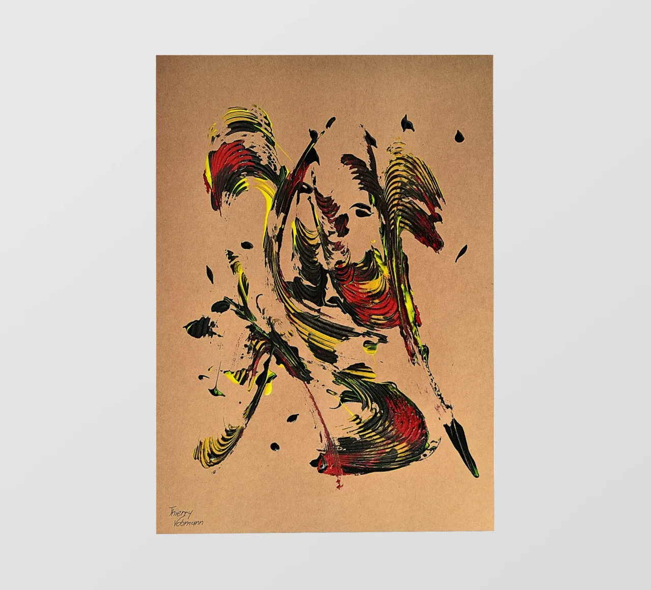 NATURAL STYLE 54 telo in pvc da Thierry Vobmann Abstract painting