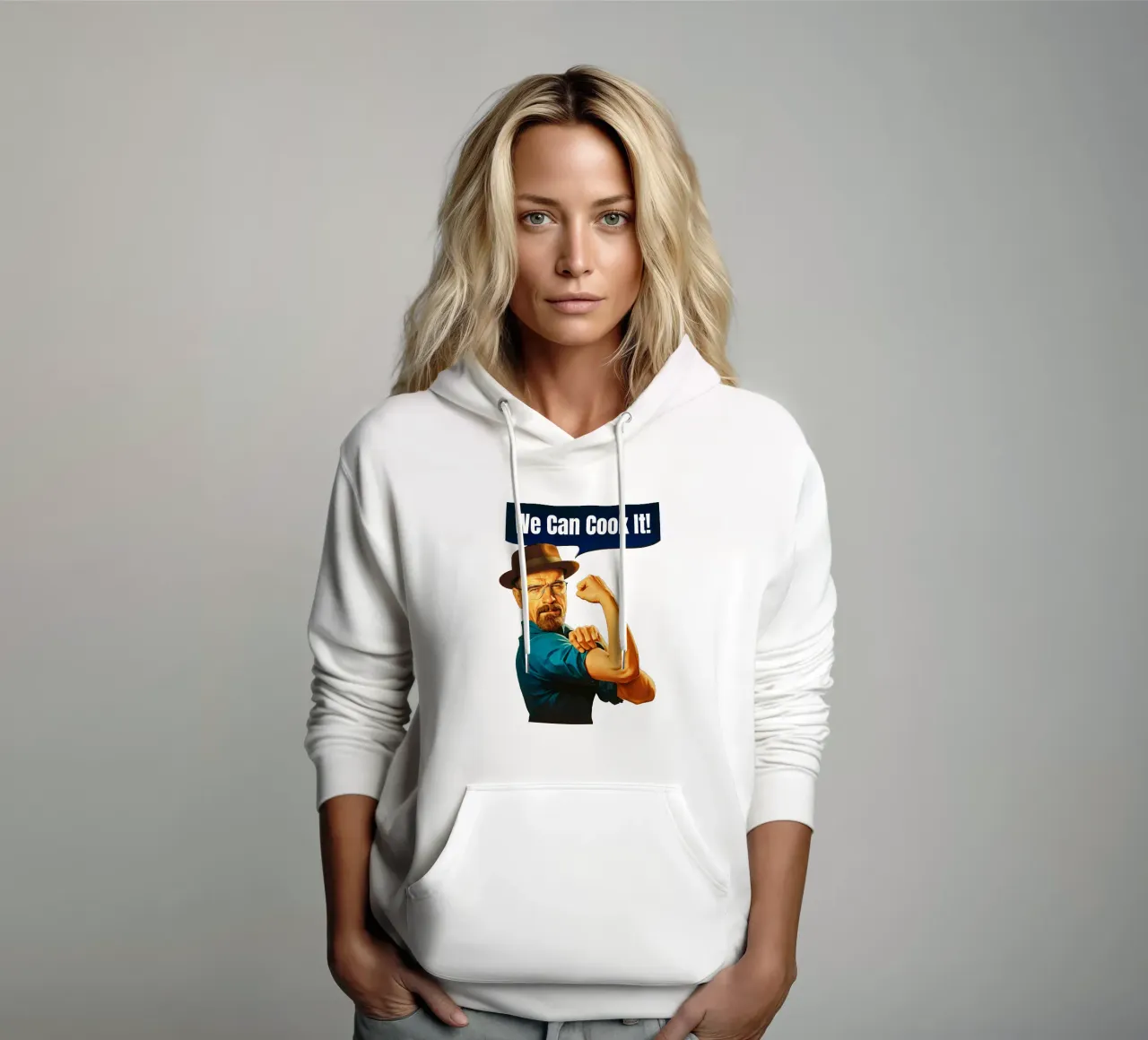 Customizable Walter White 'We Can Cook It!' Art felpa con cappuccio da Lootprint