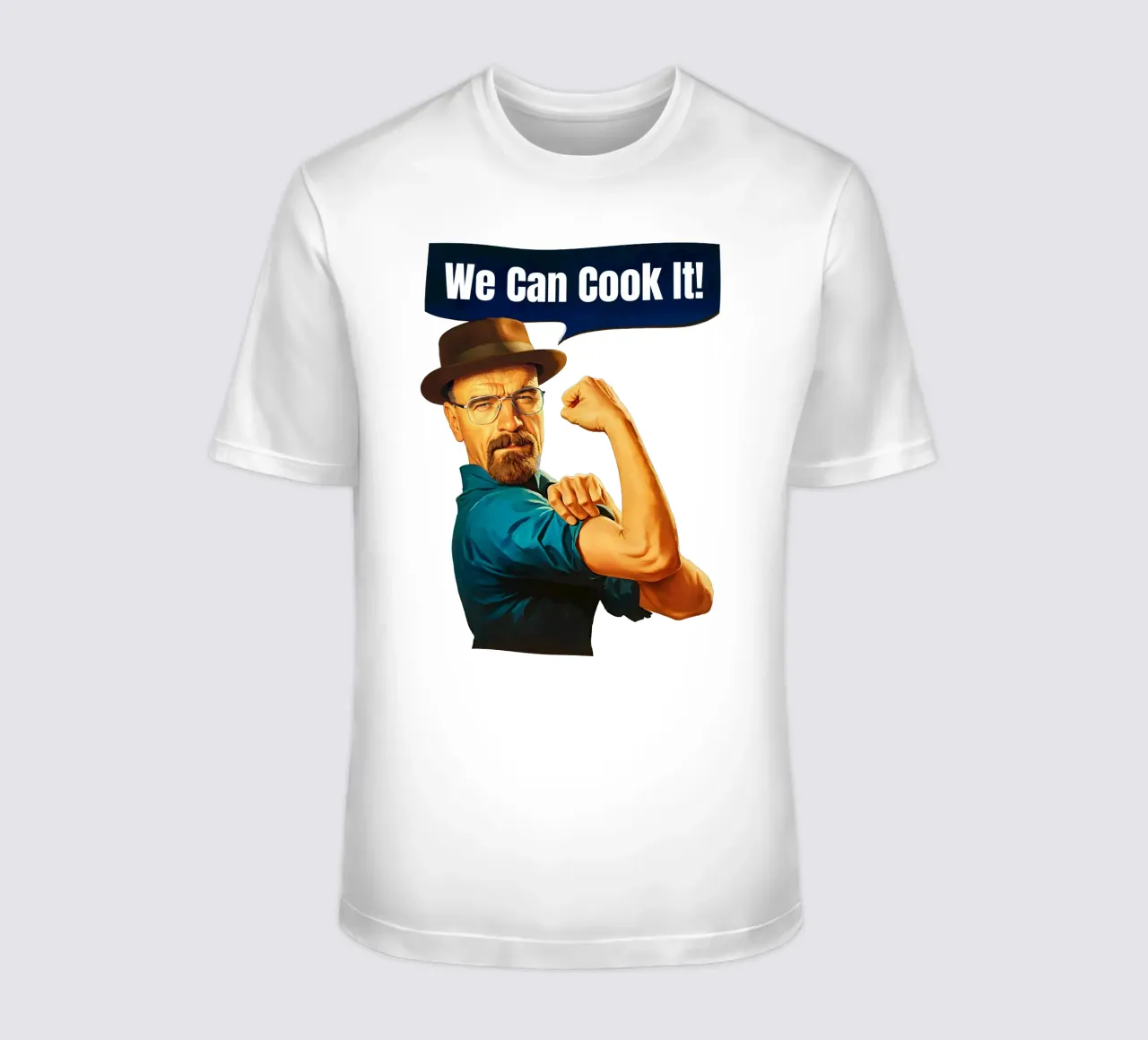 Customizable Walter White 'We Can Cook It!' Art t-shirt da Lootprint