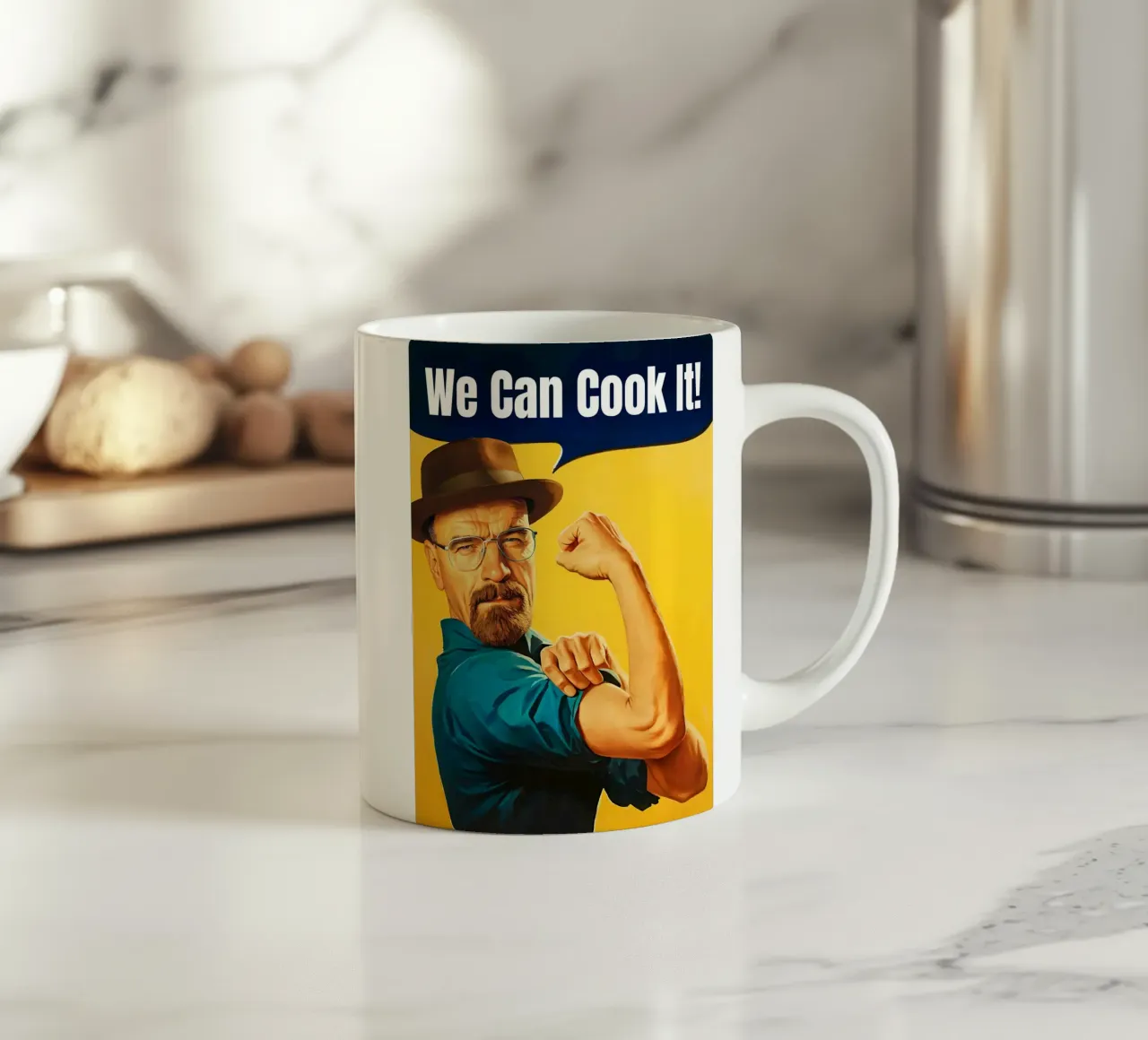 Customizable Walter White 'We Can Cook It!' Art tazza in ceramica da Lootprint