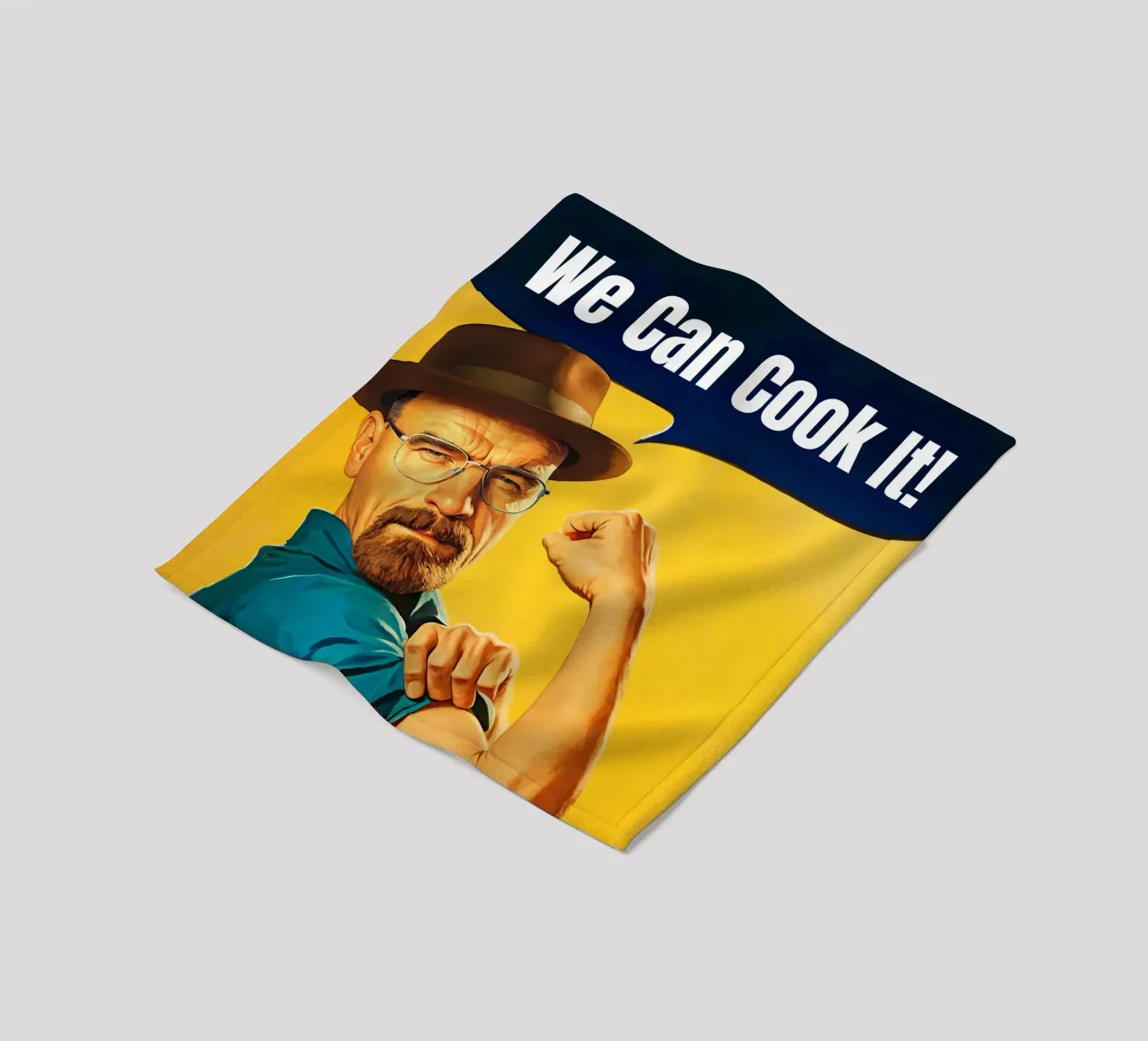 Customizable Walter White 'We Can Cook It!' Art coperta in pile da Lootprint