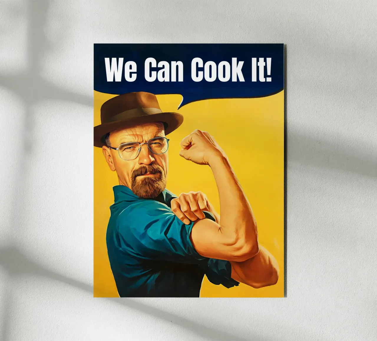 Customizable Walter White 'We Can Cook It!' Art alluminio dibond da Lootprint