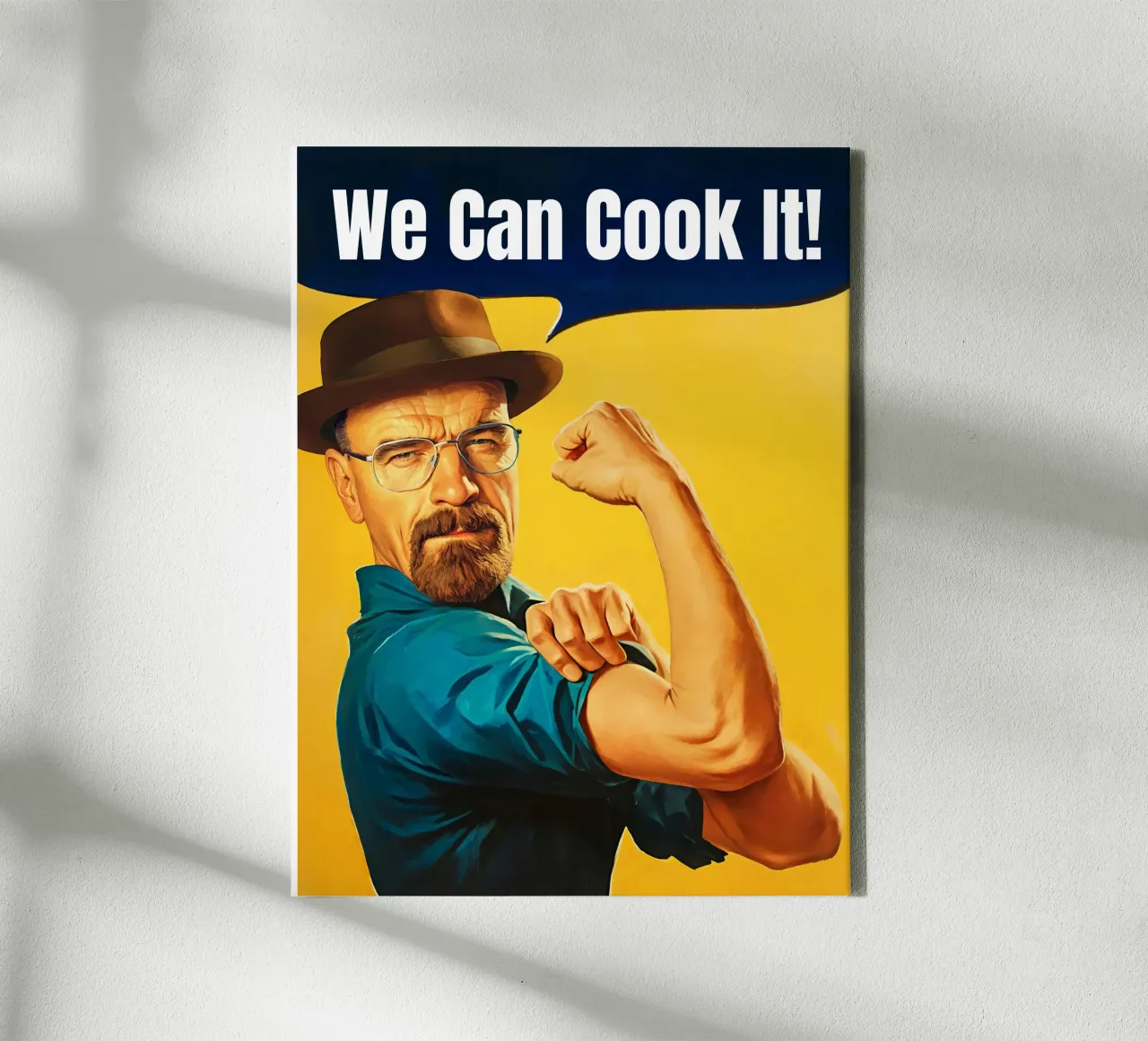 Customizable Walter White 'We Can Cook It!' Art canvas by Lootprint