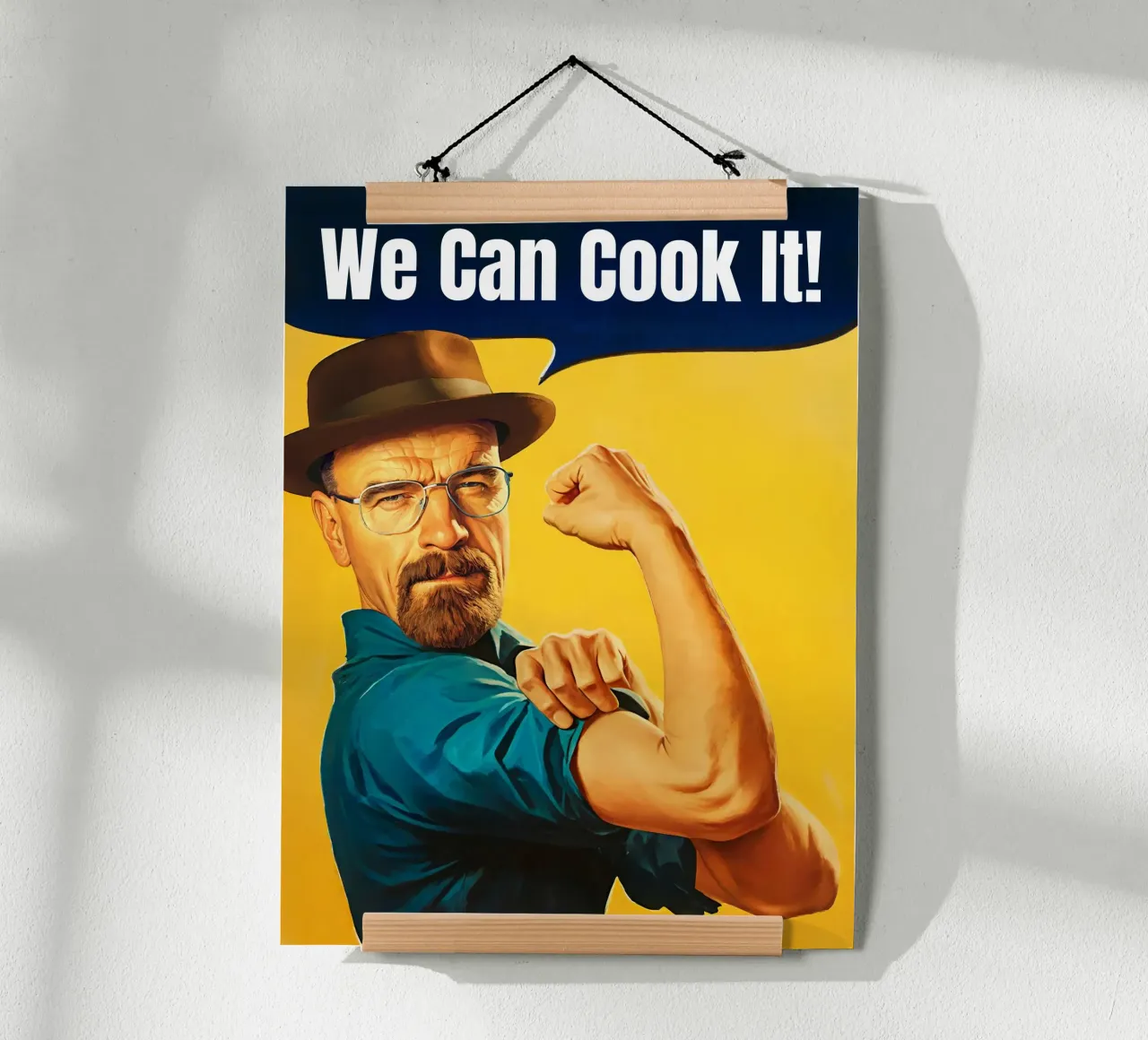Customizable Walter White 'We Can Cook It!' Art carta hahnemühle da Lootprint