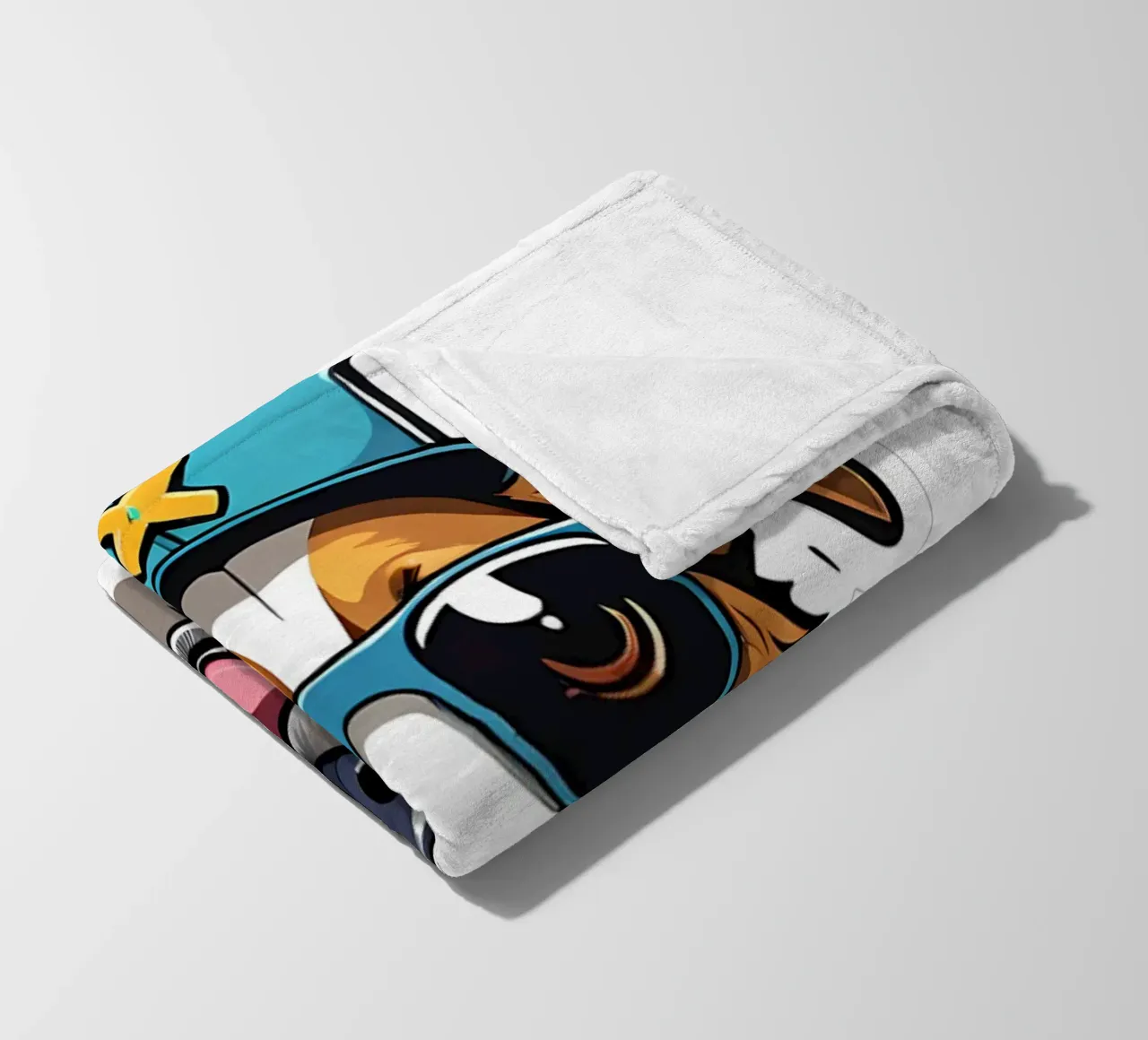 Cool dog, motif 1 fleece blanket by ZAMART - PopArt