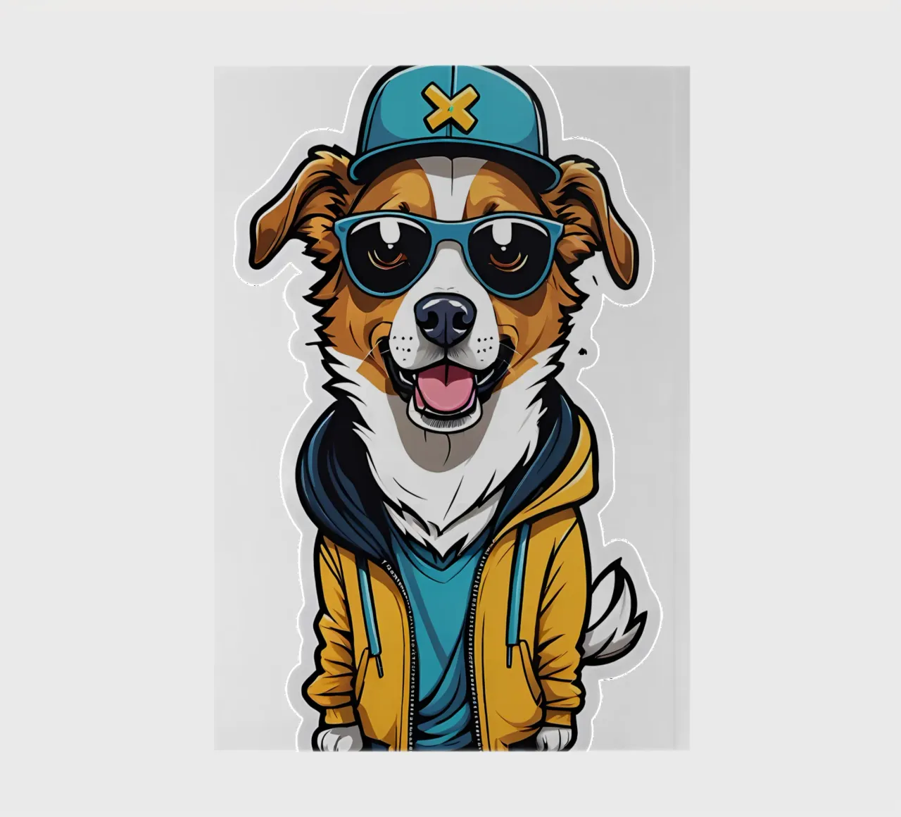 Chien cool, motif 1 carnet de notes de ZAMART - PopArt