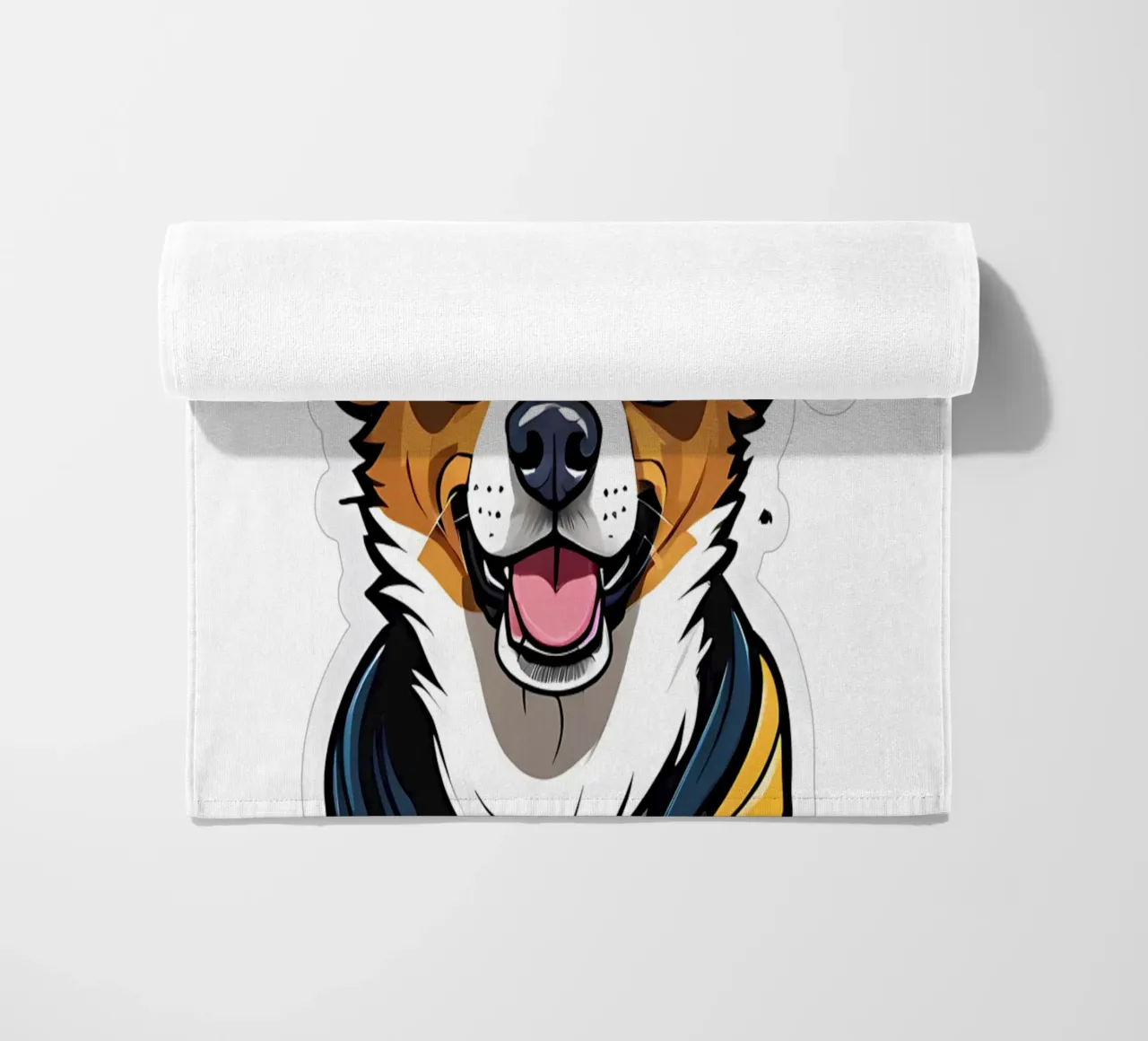 Coole hond, motief 1 strandhanddoek van ZAMART - PopArt