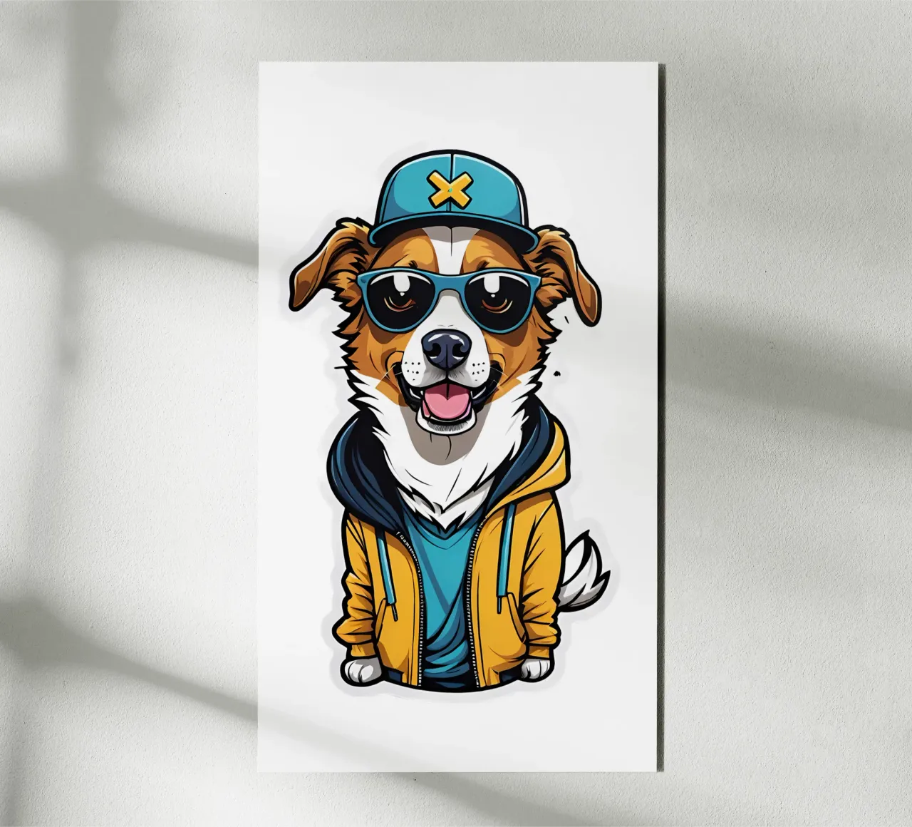 Cool dog, motif 1 forex plate by ZAMART - PopArt