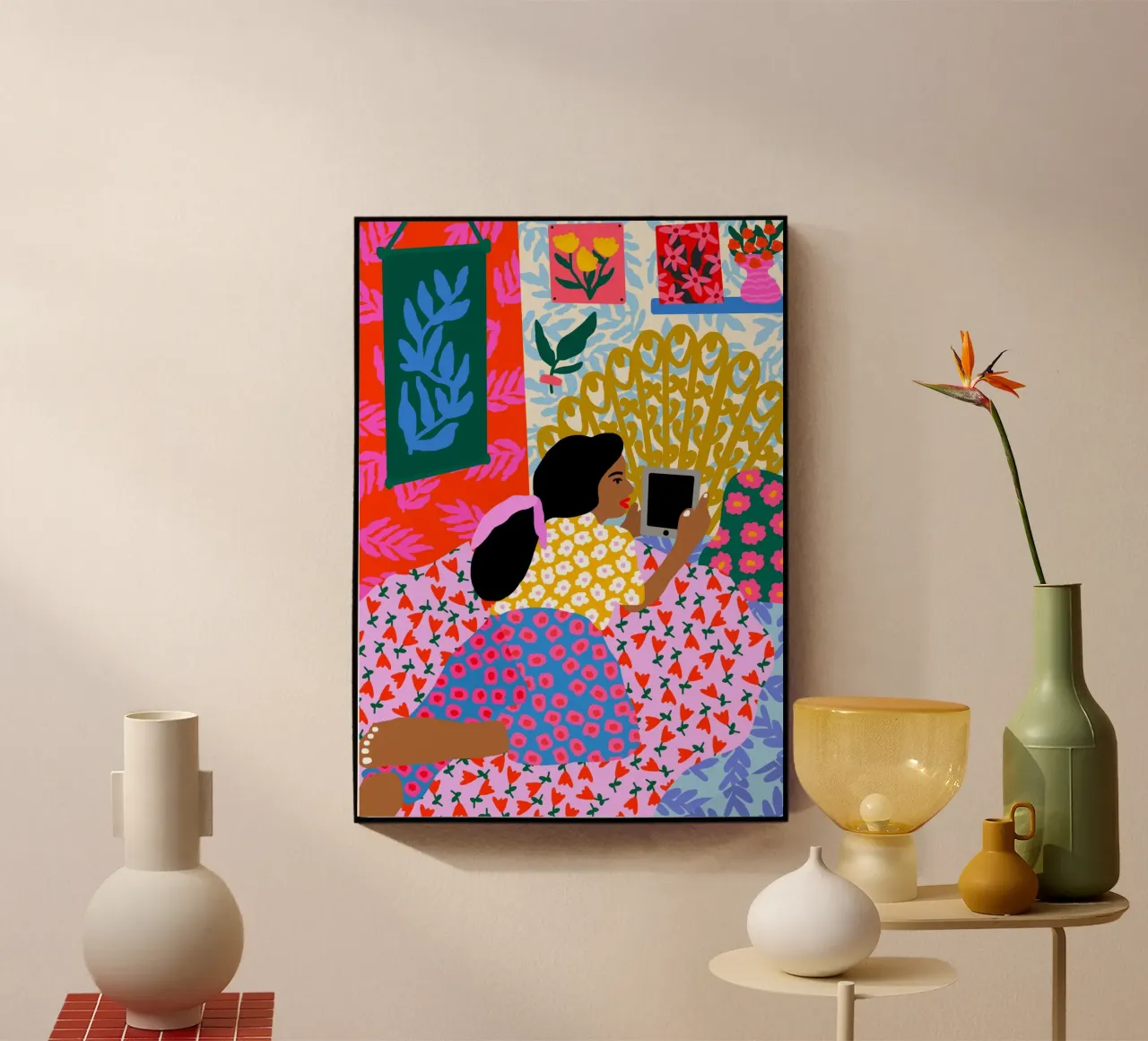 Prokrastinieren im Bett Acryl-Glas von Pictufy Sun & Spirit