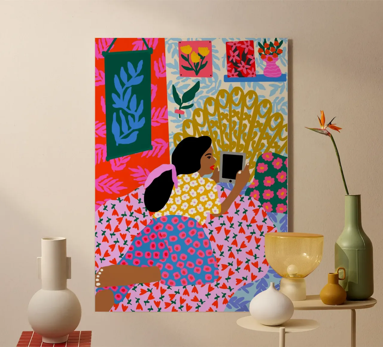 Prokrastinieren im Bett Acryl-Glas von Pictufy Sun & Spirit