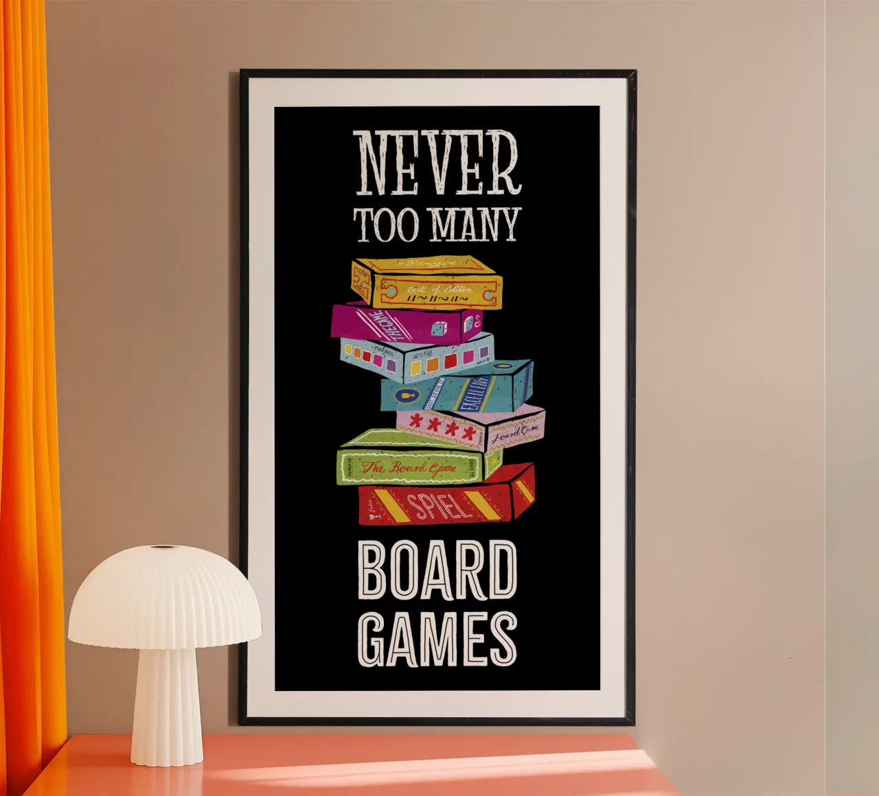 I giochi da tavolo non sono mai troppi poster da DYDesign