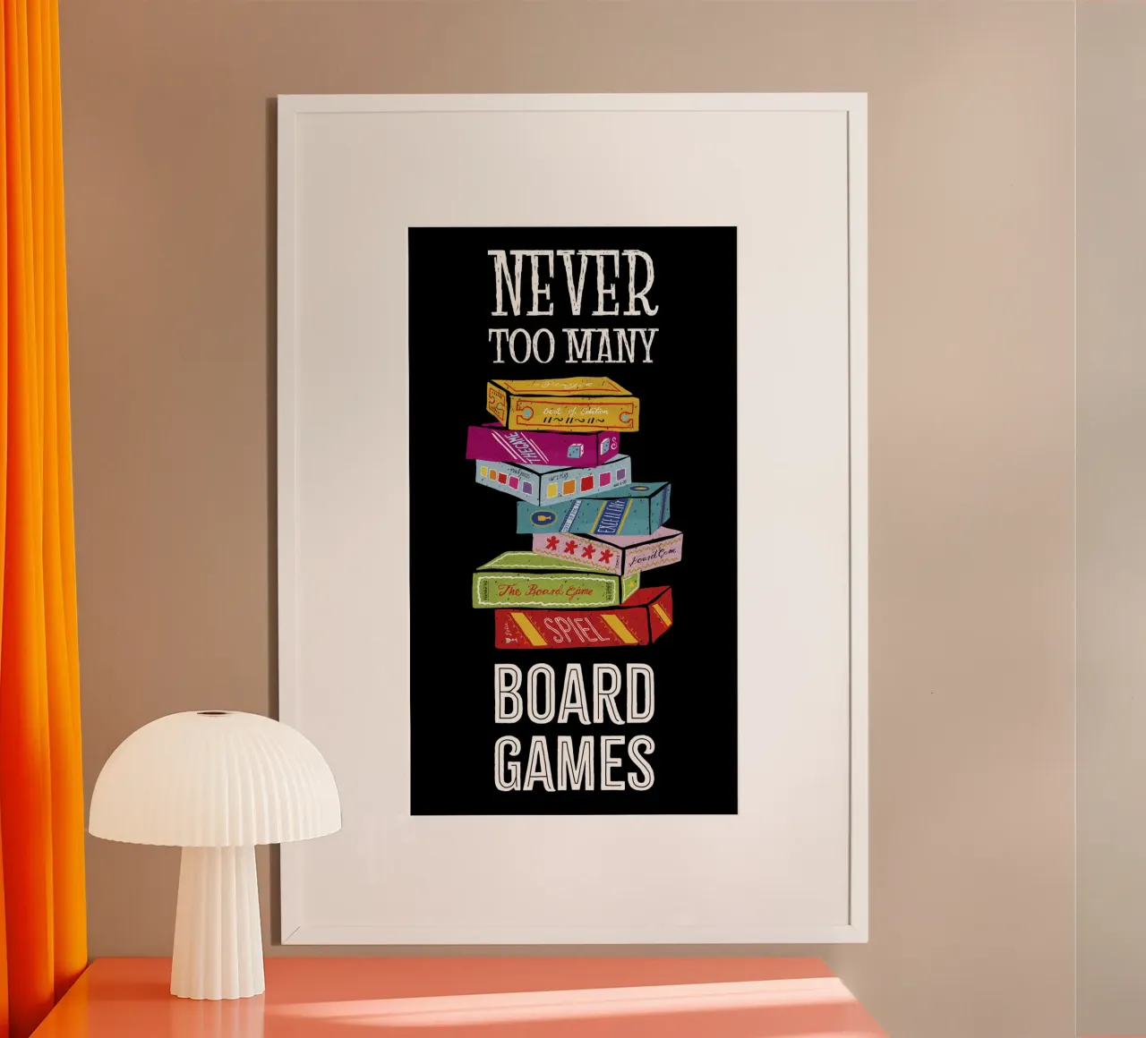 I giochi da tavolo non sono mai troppi poster da DYDesign