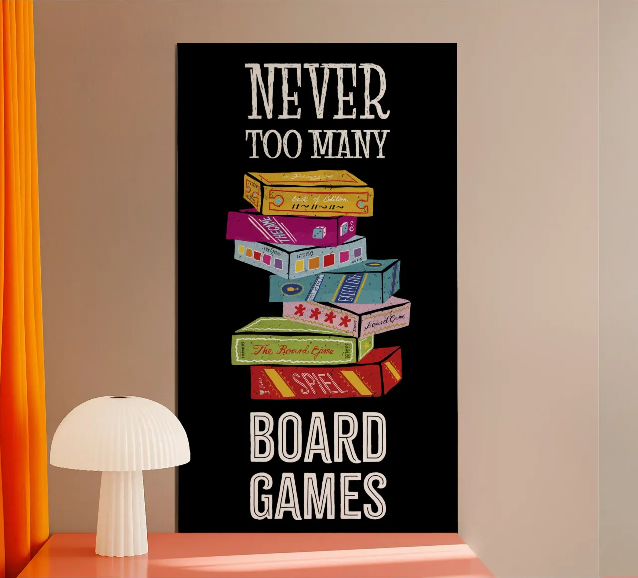 I giochi da tavolo non sono mai troppi poster da DYDesign