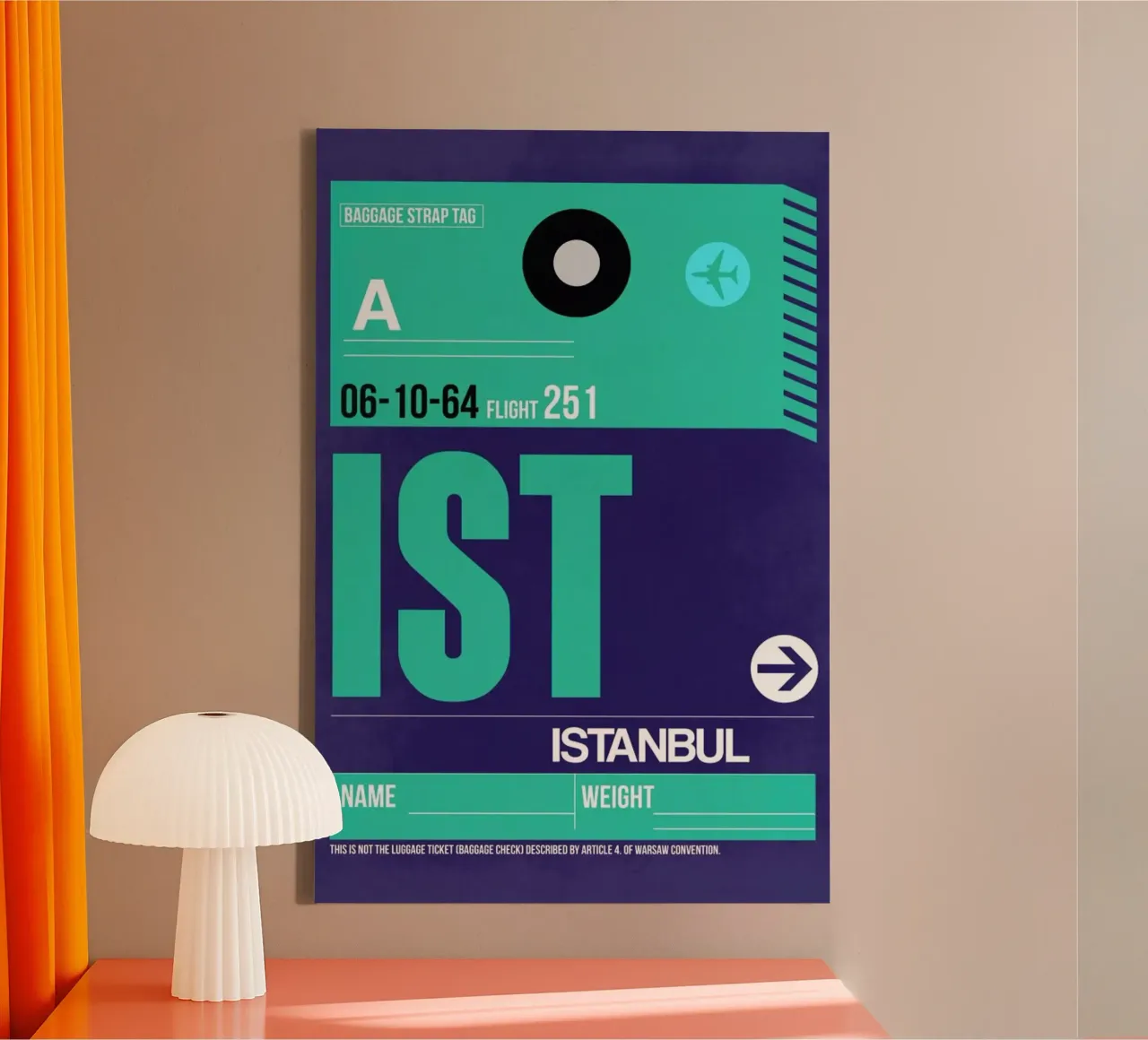 IST-Istanbul tela con Cornice a cassetta da Naxart