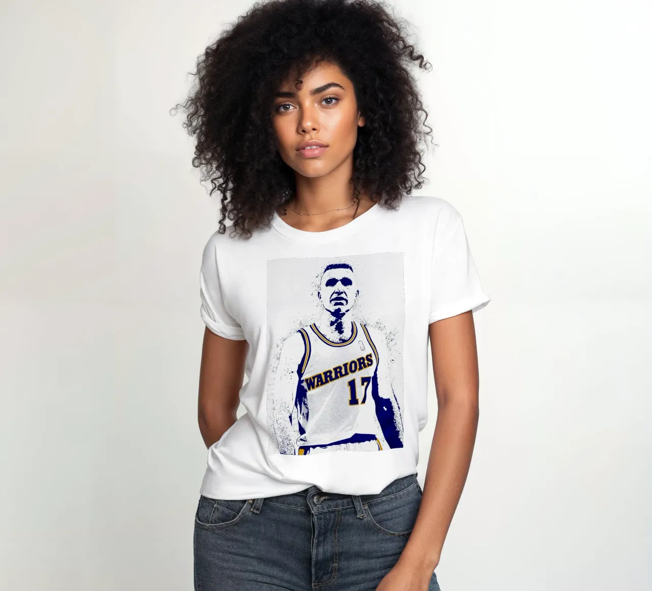 Chris Mullin Golden State Warriors women's fitted t-shirt by tenten