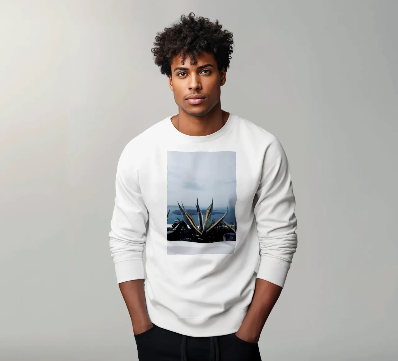 Santorini sweatshirt by Sebastian Hilgetag