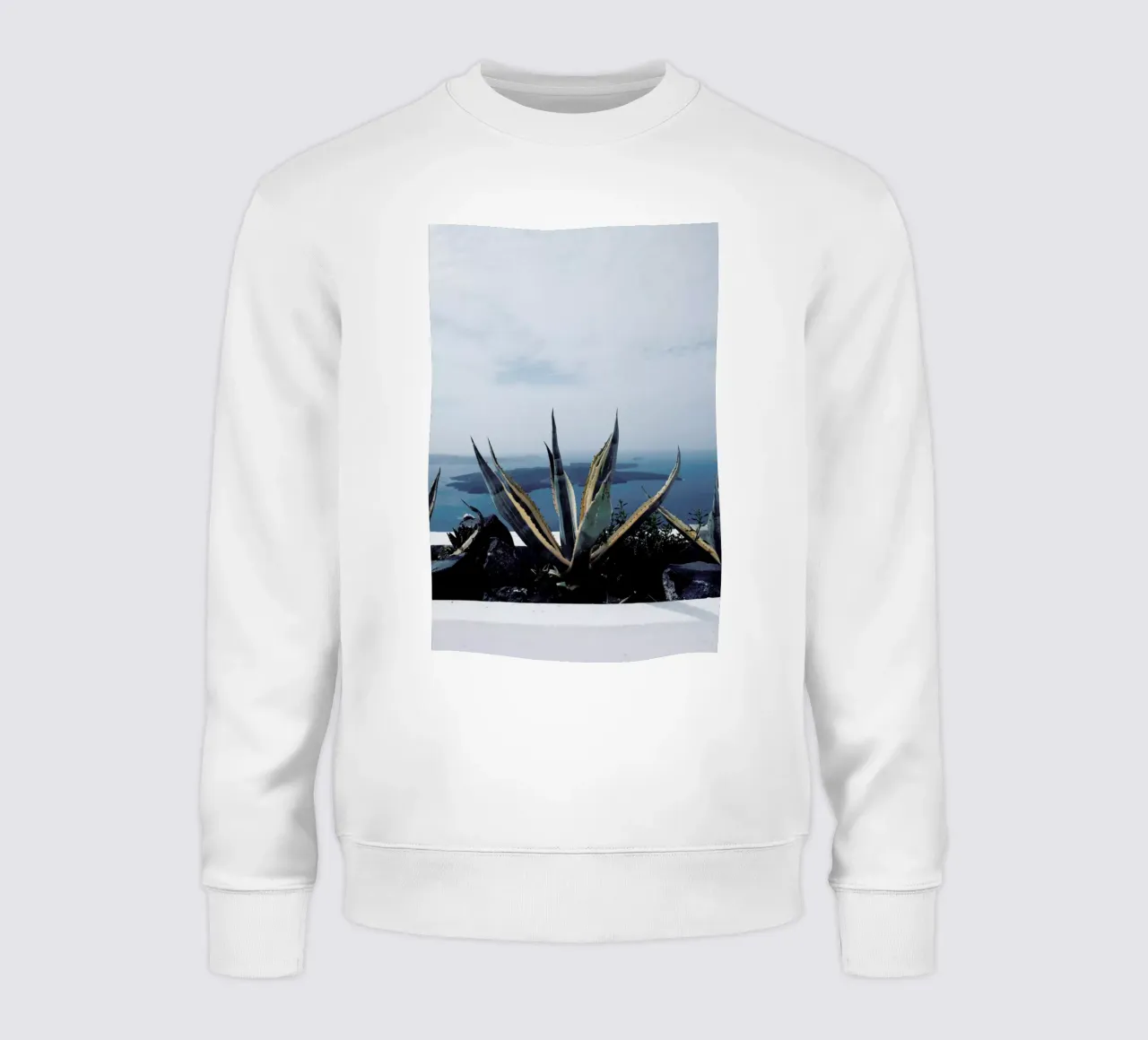 Santorini sweatshirt by Sebastian Hilgetag