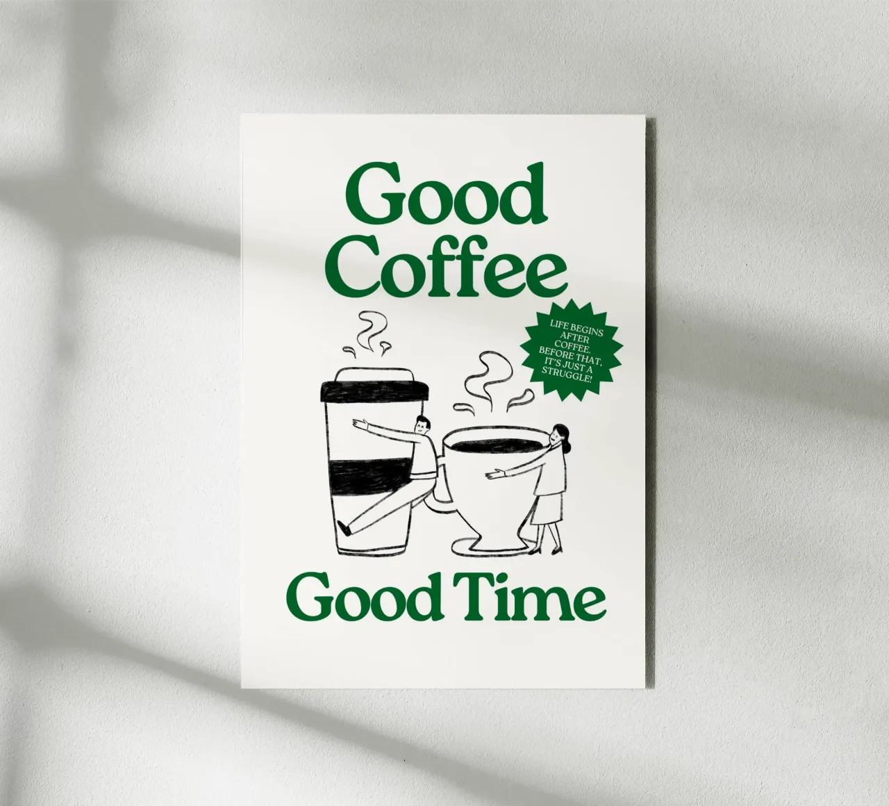 Good Coffee - Good Time Forex-Platte von DigiWunderwerk