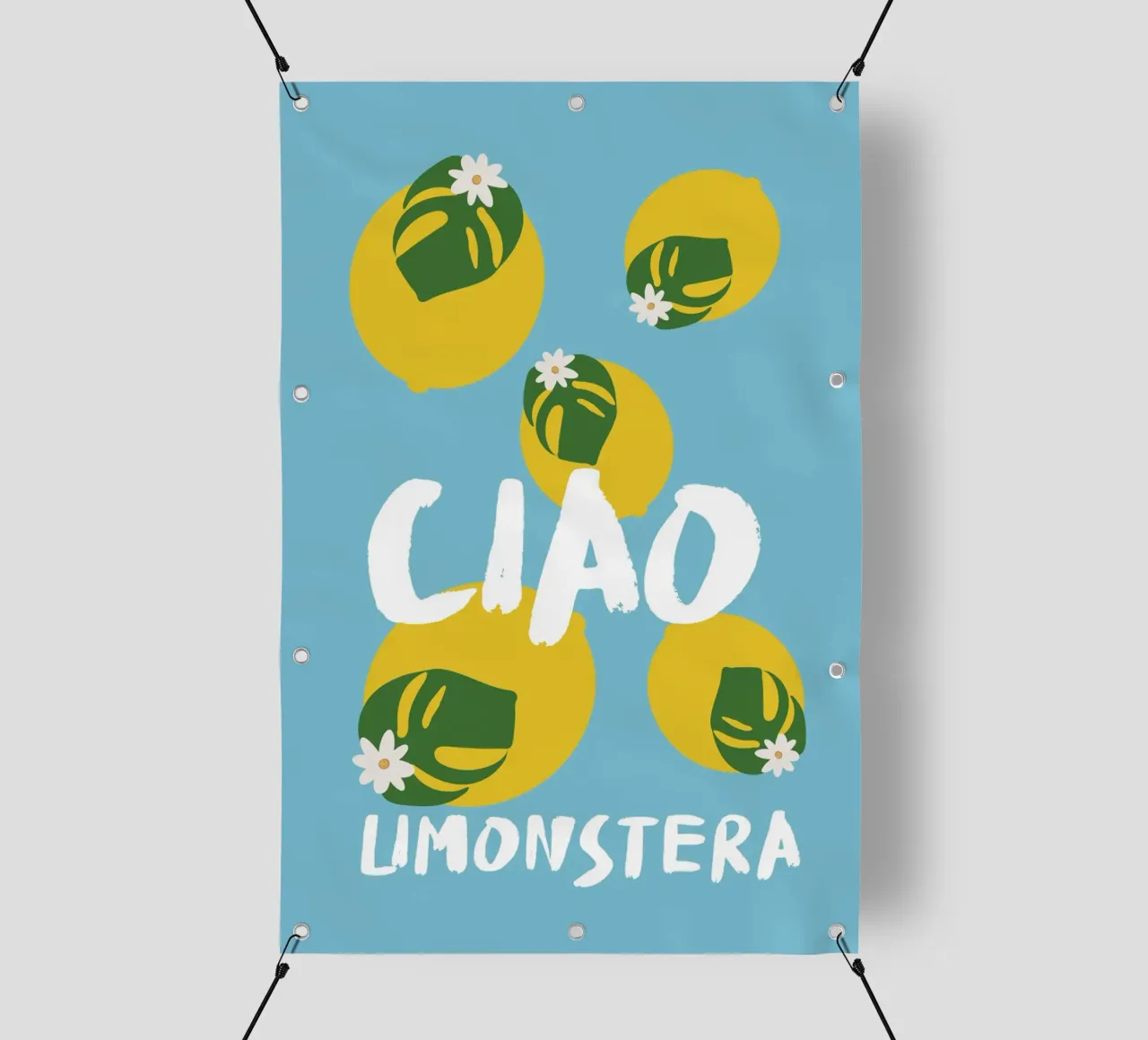 Ciao Limonstera telo in pvc da pierosvisuals