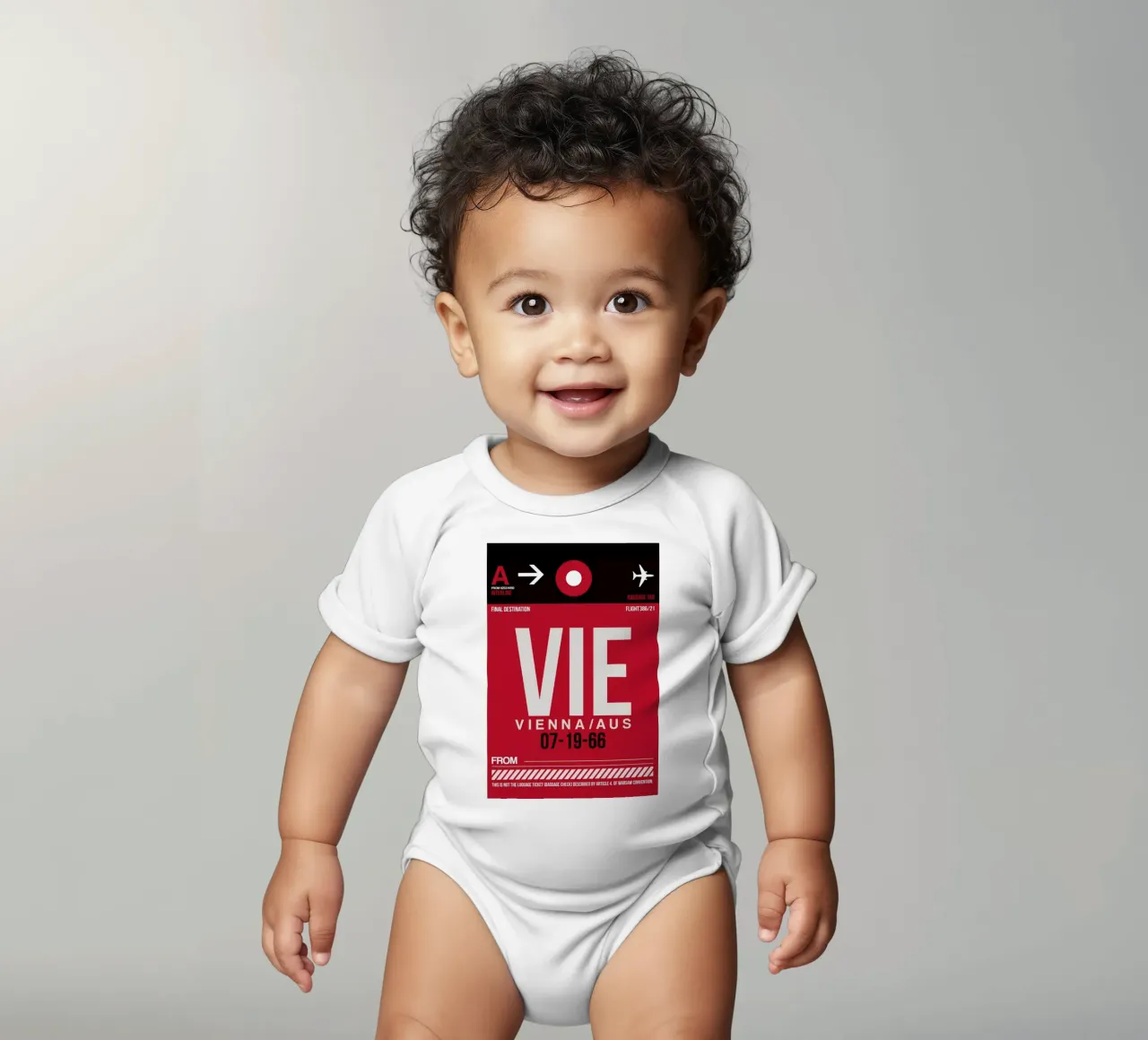 VIE-Wien body neonato maniche corte da Naxart