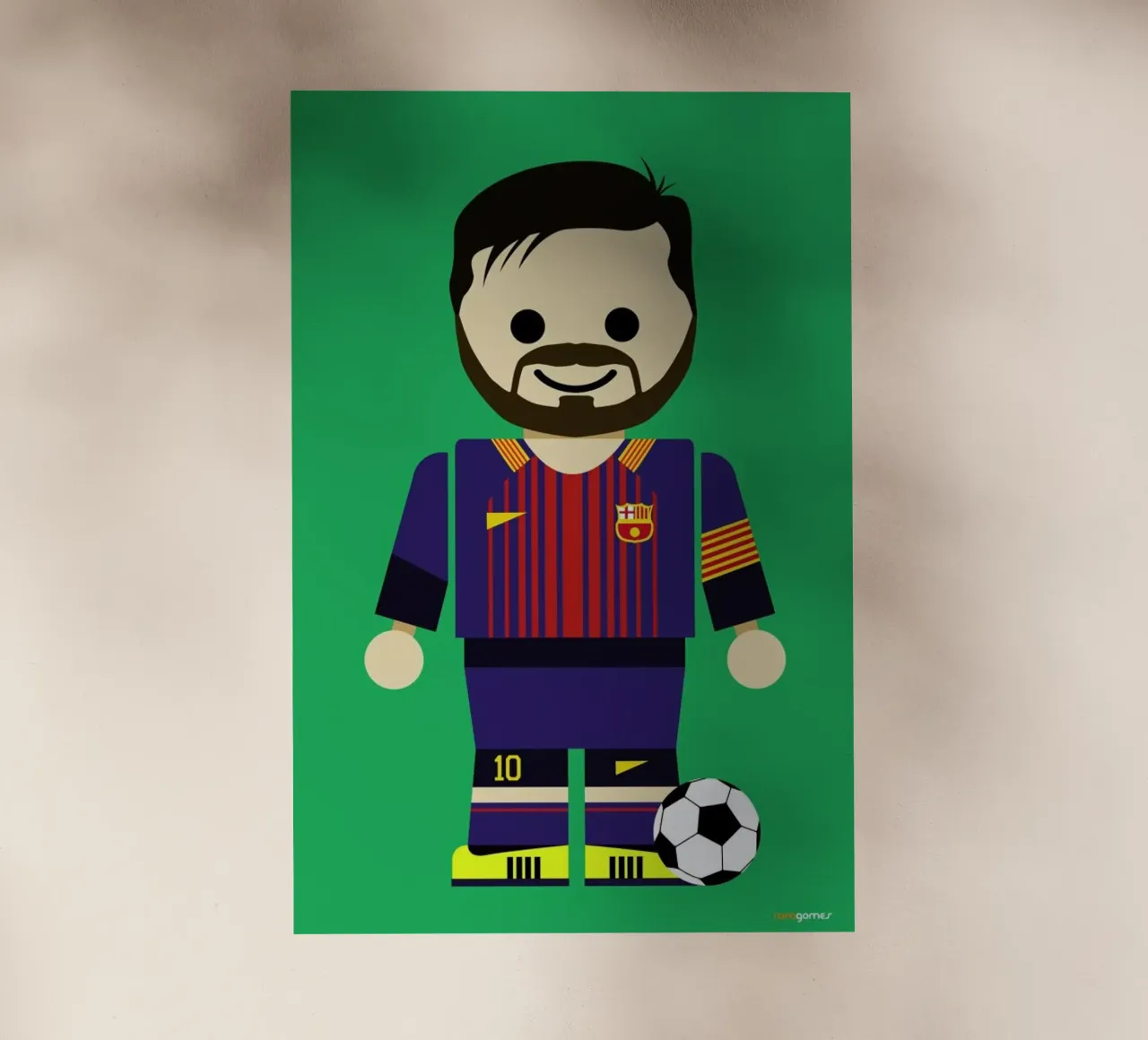 Messi Toy pellicola backlit da Rafa Gomes